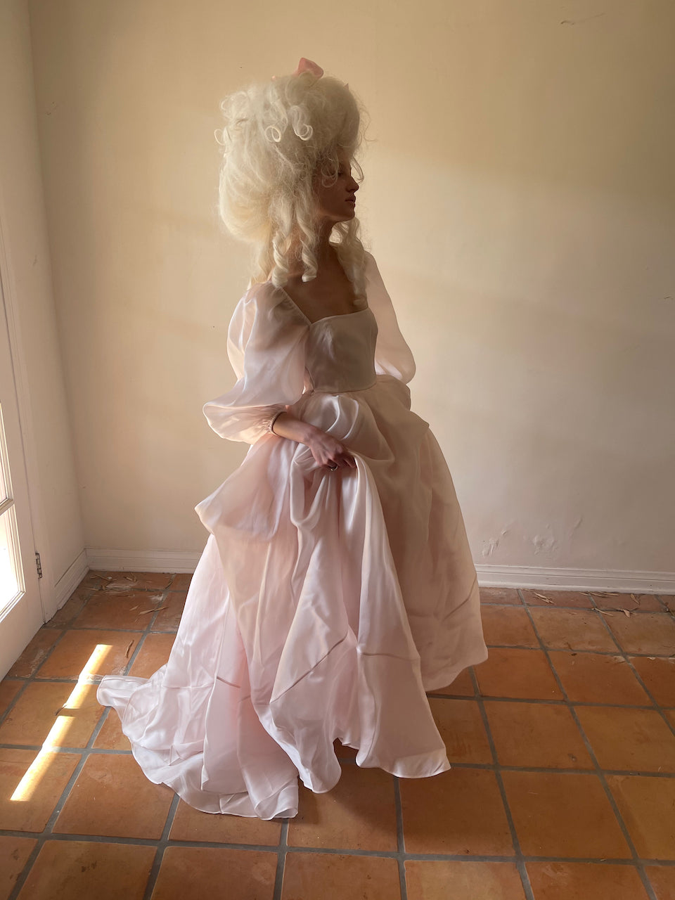 Custom Silk Gown by Queen Of Angels