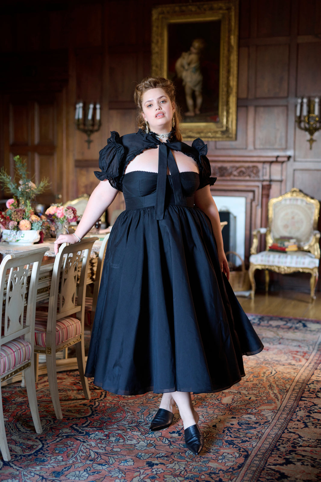 Elegant Raven High Court Gown