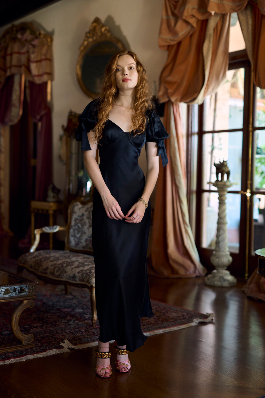 Raven Poet Slip Dress - Elegant Loungewear