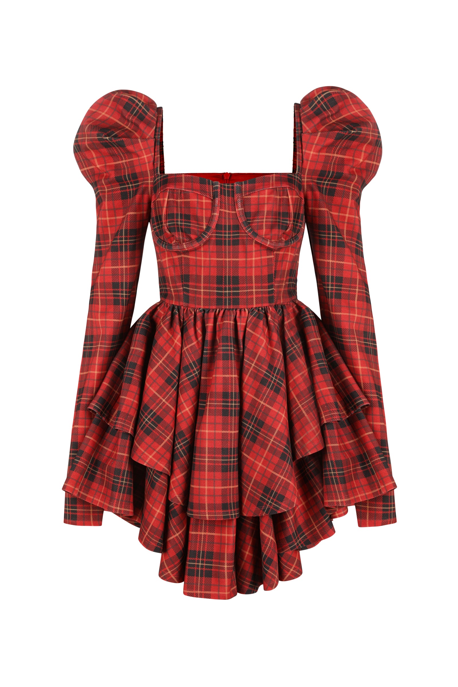 Royal Tartan Boleyn Dress – Classic Scottish Style