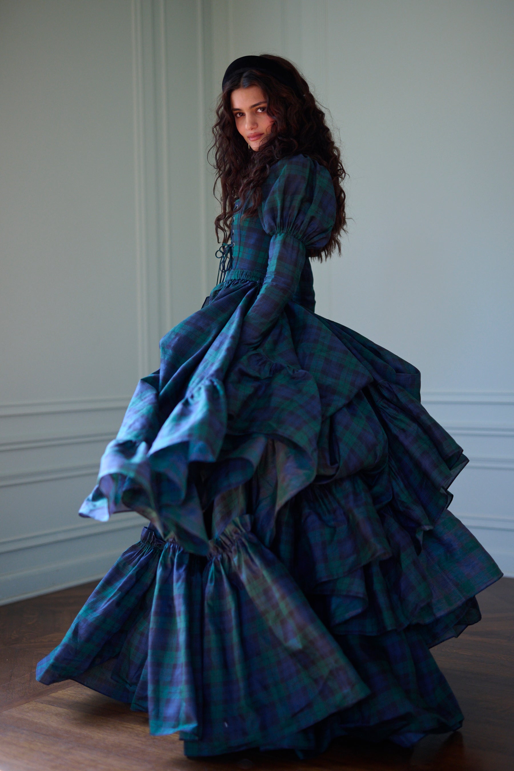 Scottish Plaid Duchess Bustle Skirt