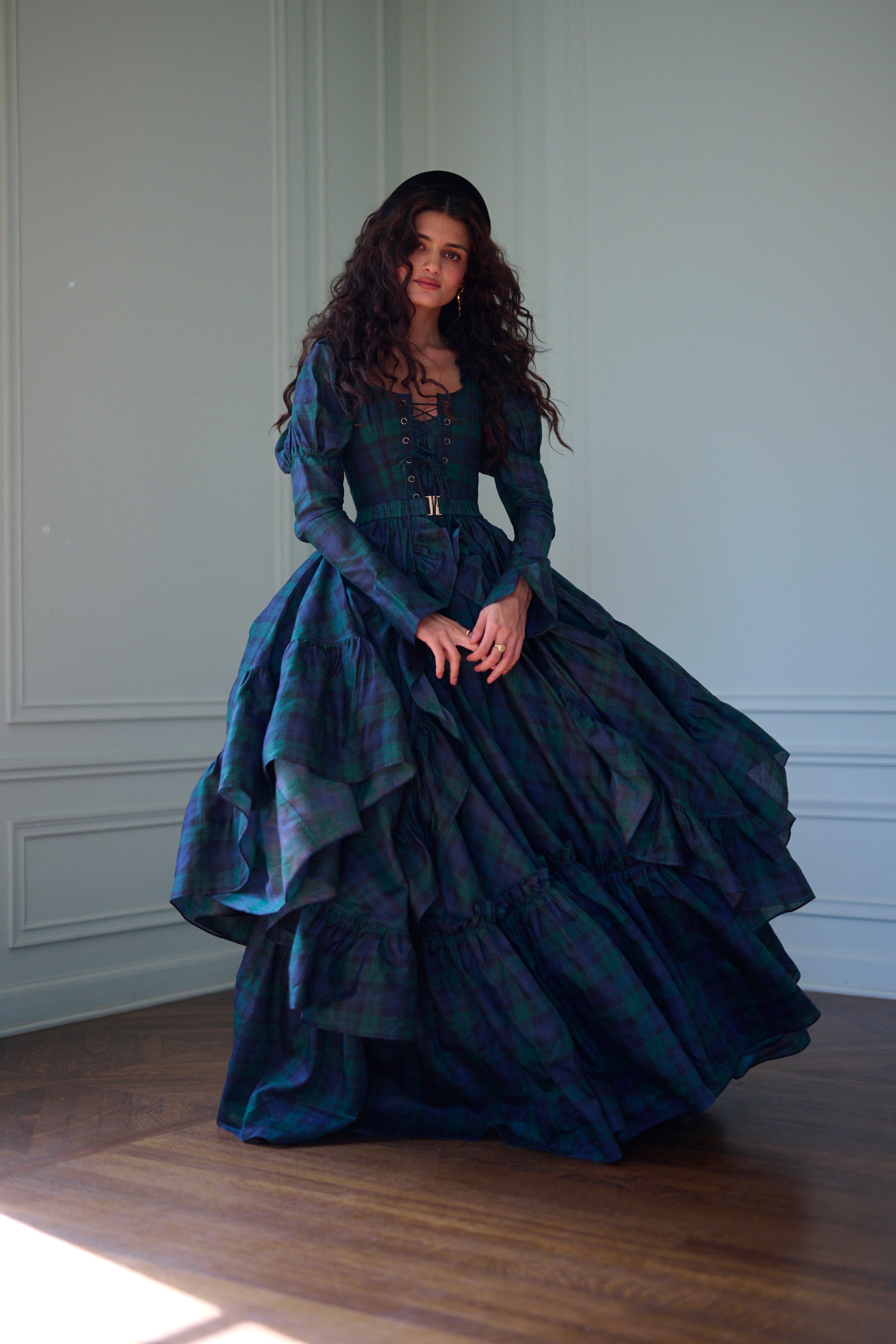 Scottish Plaid Duchess Bustle Skirt