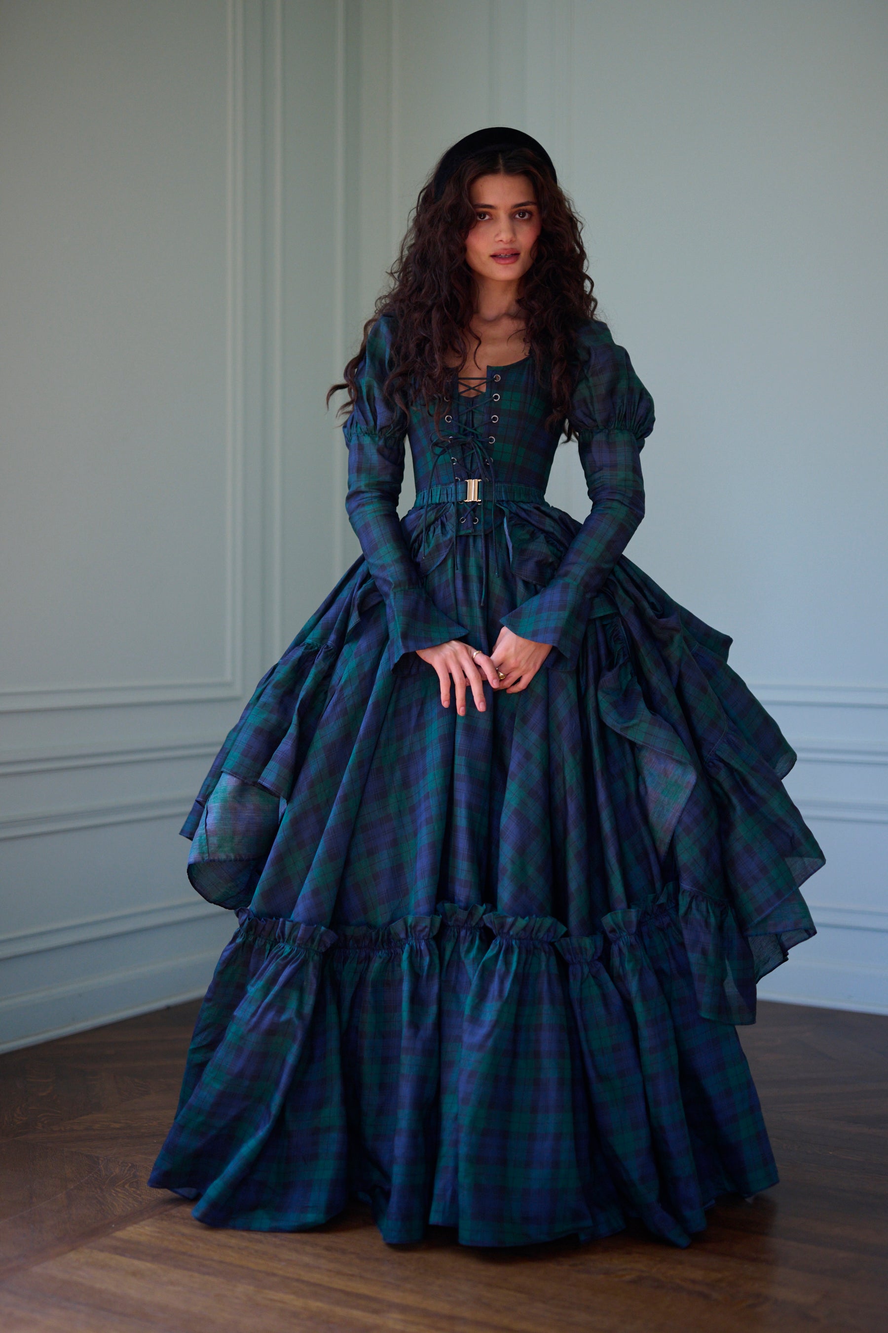 Scottish Plaid Duchess Bustle Skirt