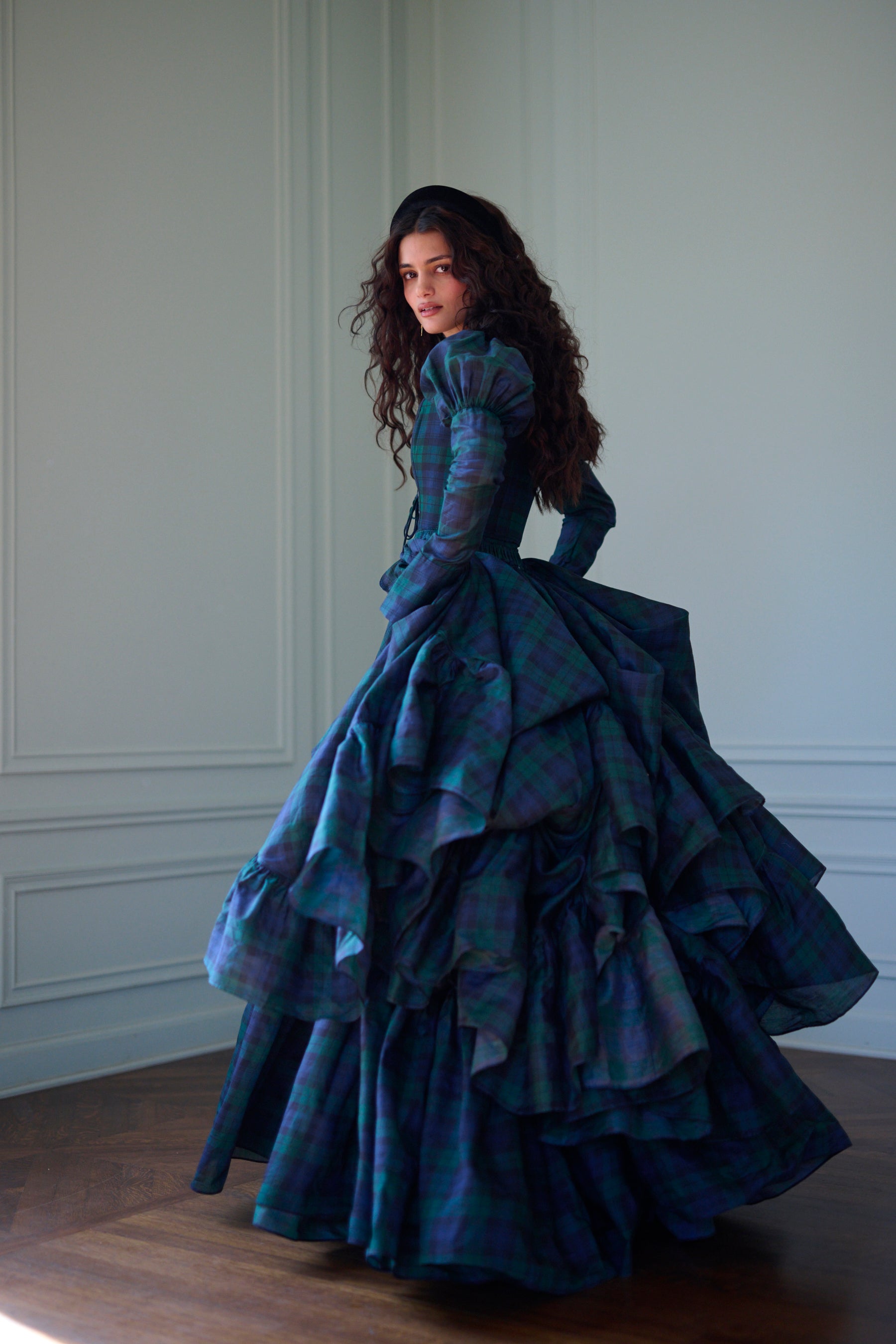 Scottish Plaid Duchess Bustle Skirt