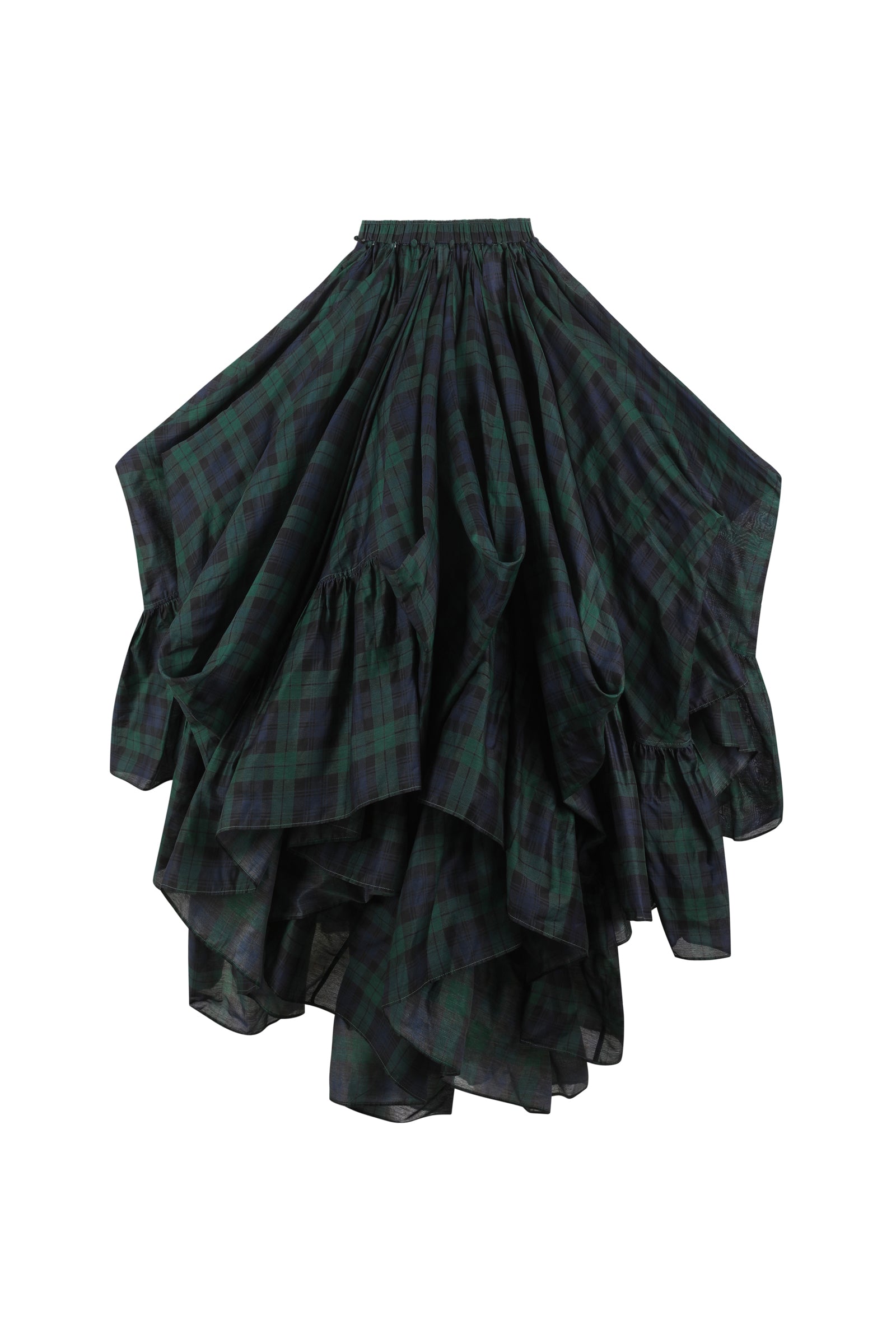 Scottish Plaid Duchess Bustle Skirt