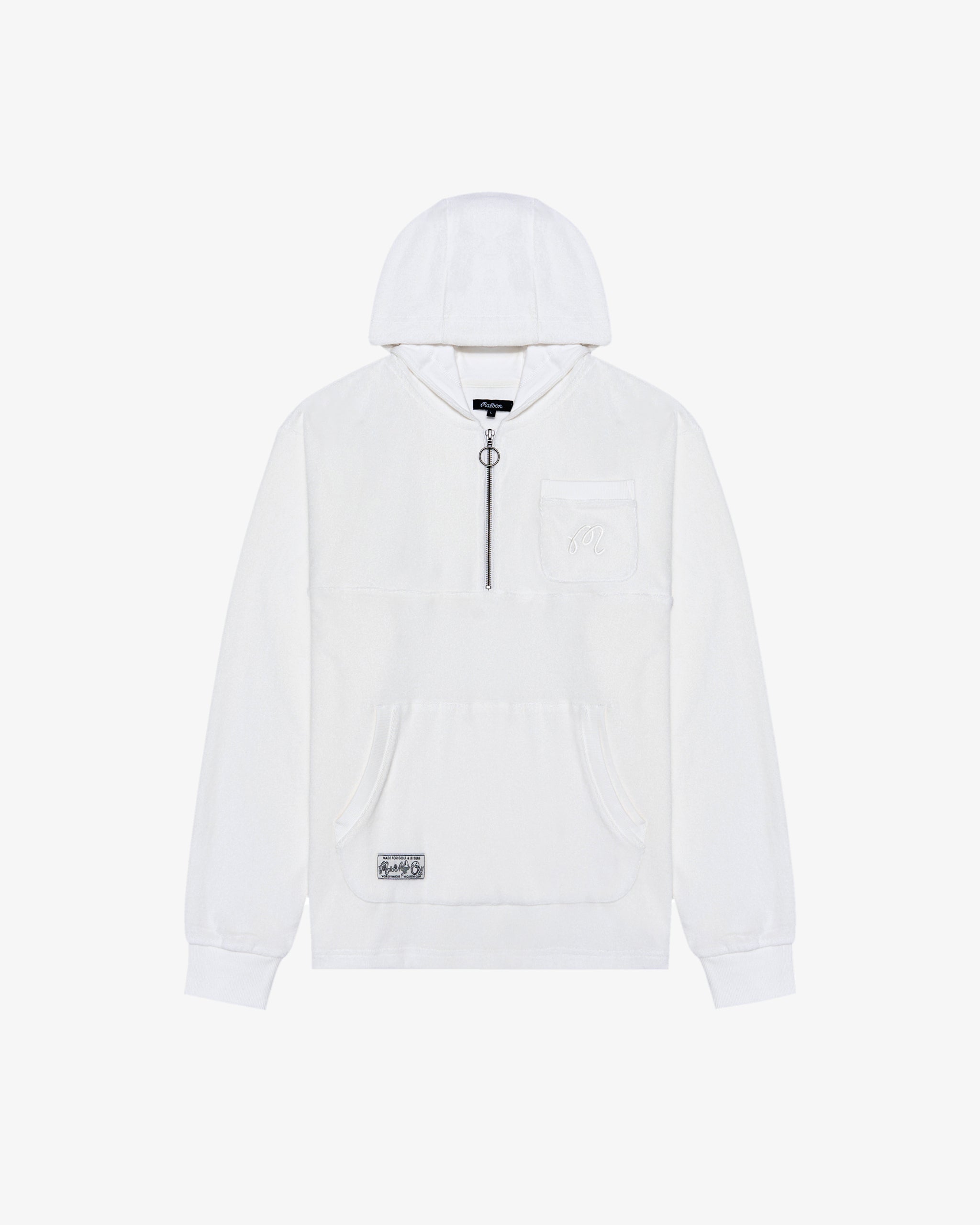 Castello French Terry Quarter-Zip Pullover Hoodie