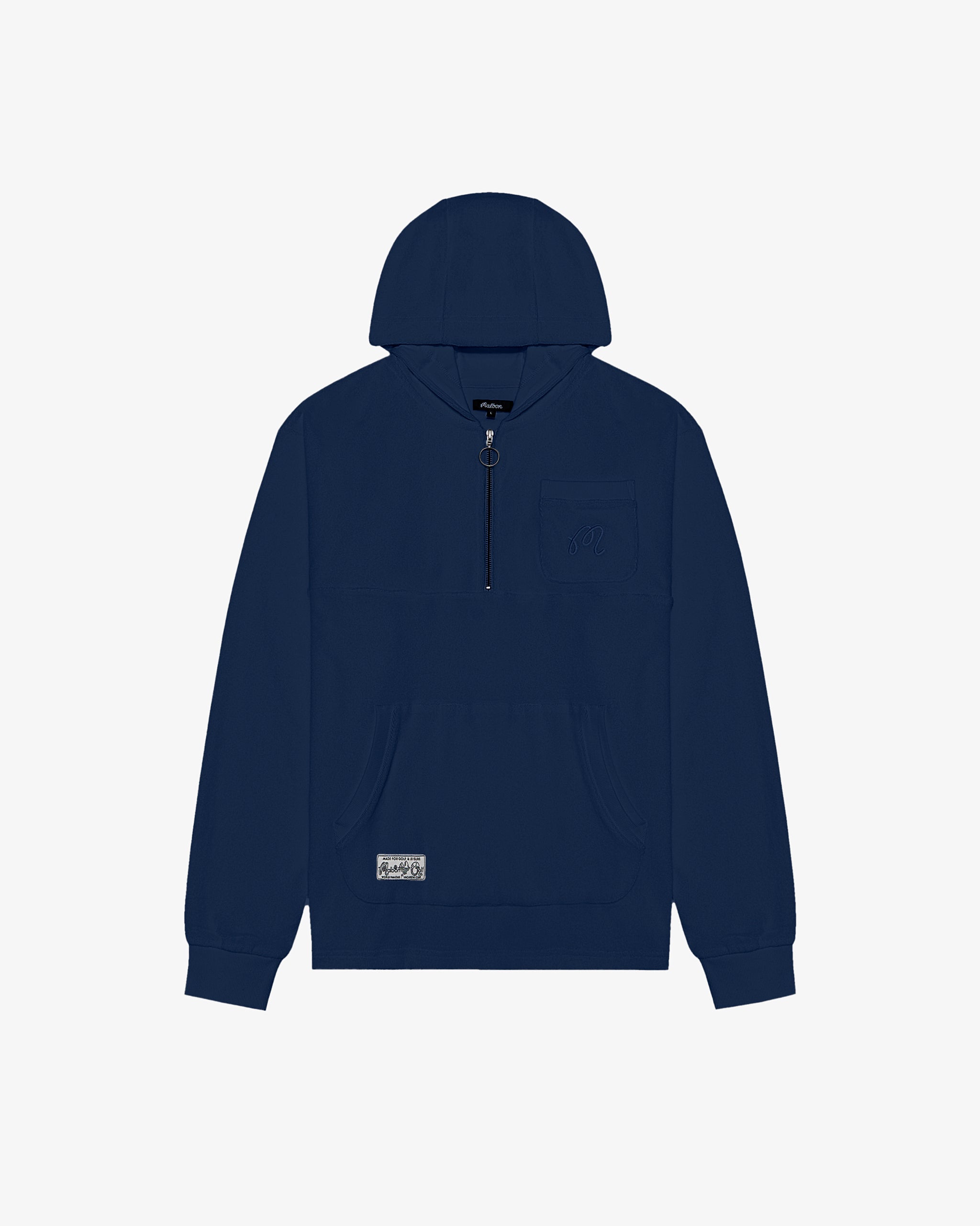 Castello French Terry Quarter-Zip Pullover Hoodie
