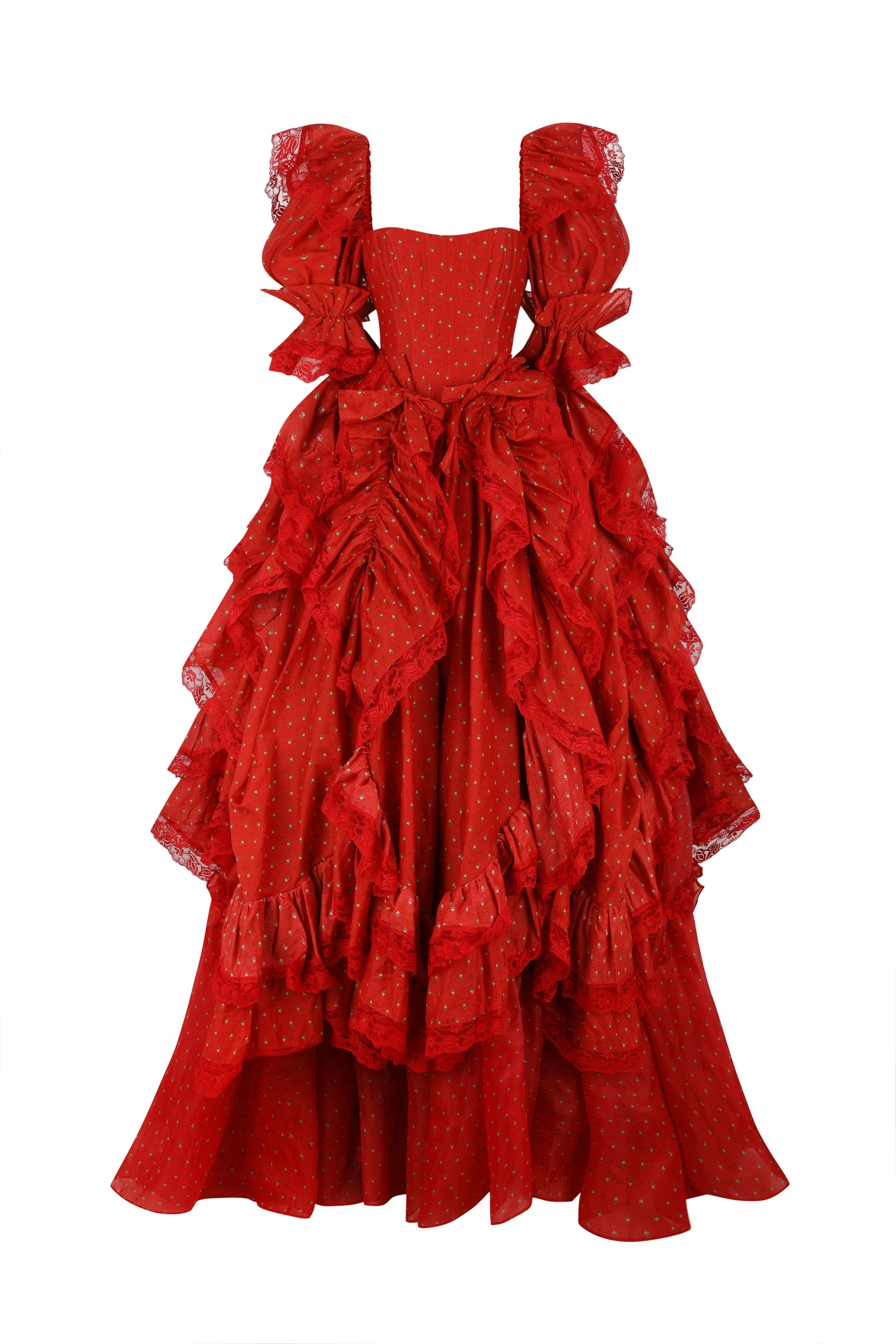 Silk Organdy Courtesan Gown – Elegant & Timeless