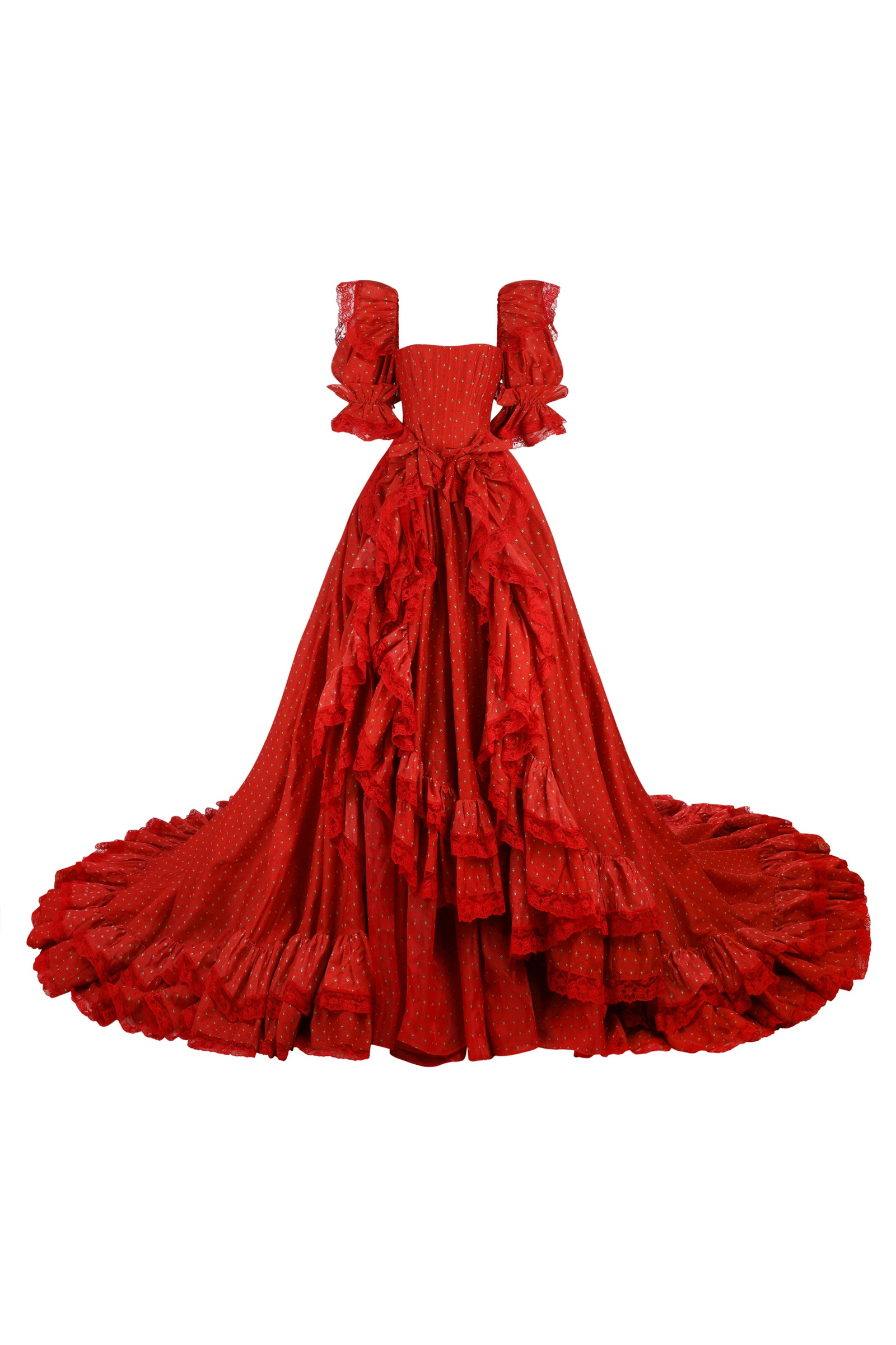 Silk Organdy Courtesan Gown – Elegant & Timeless
