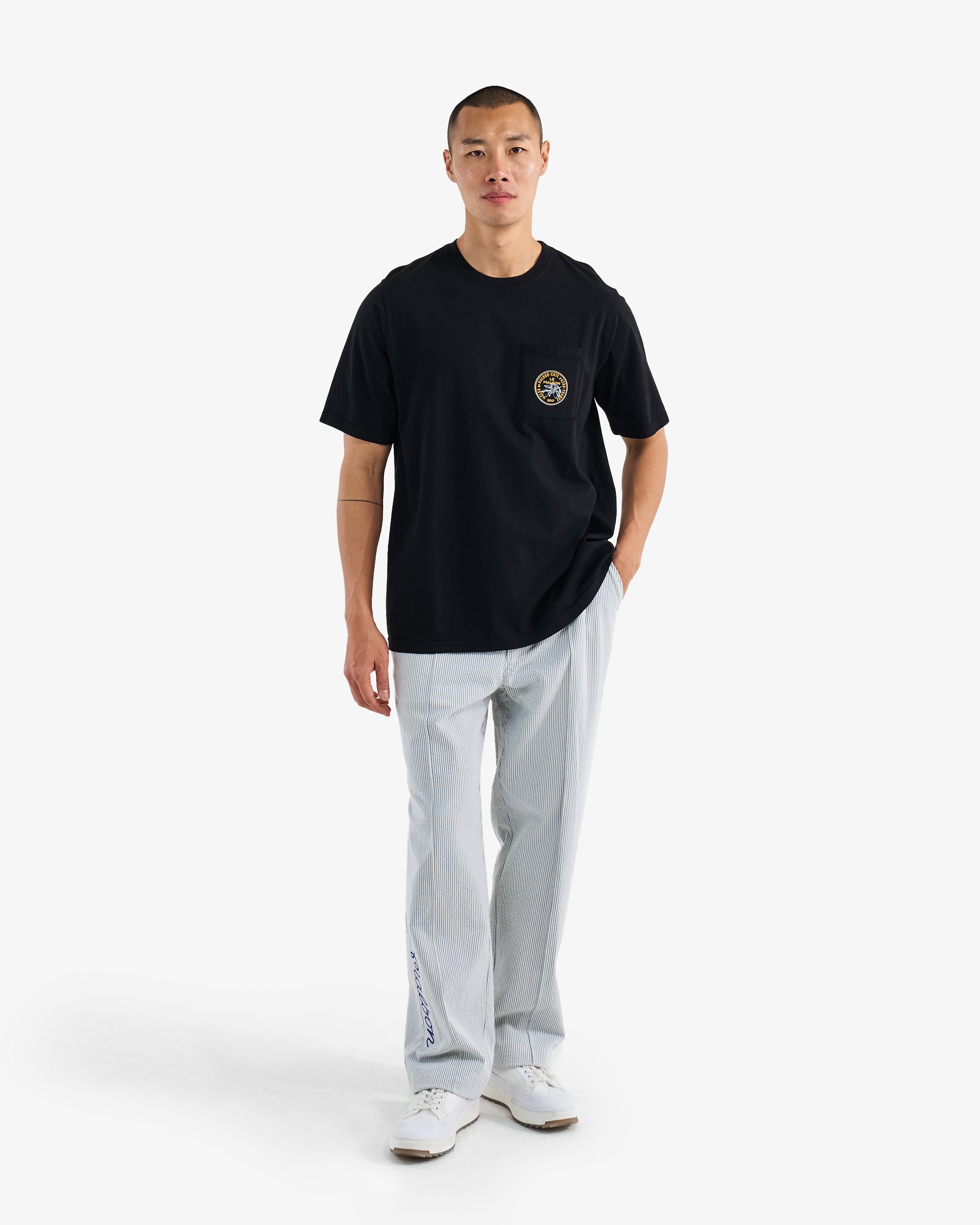 Citron Cotton Pocket Tee for Men