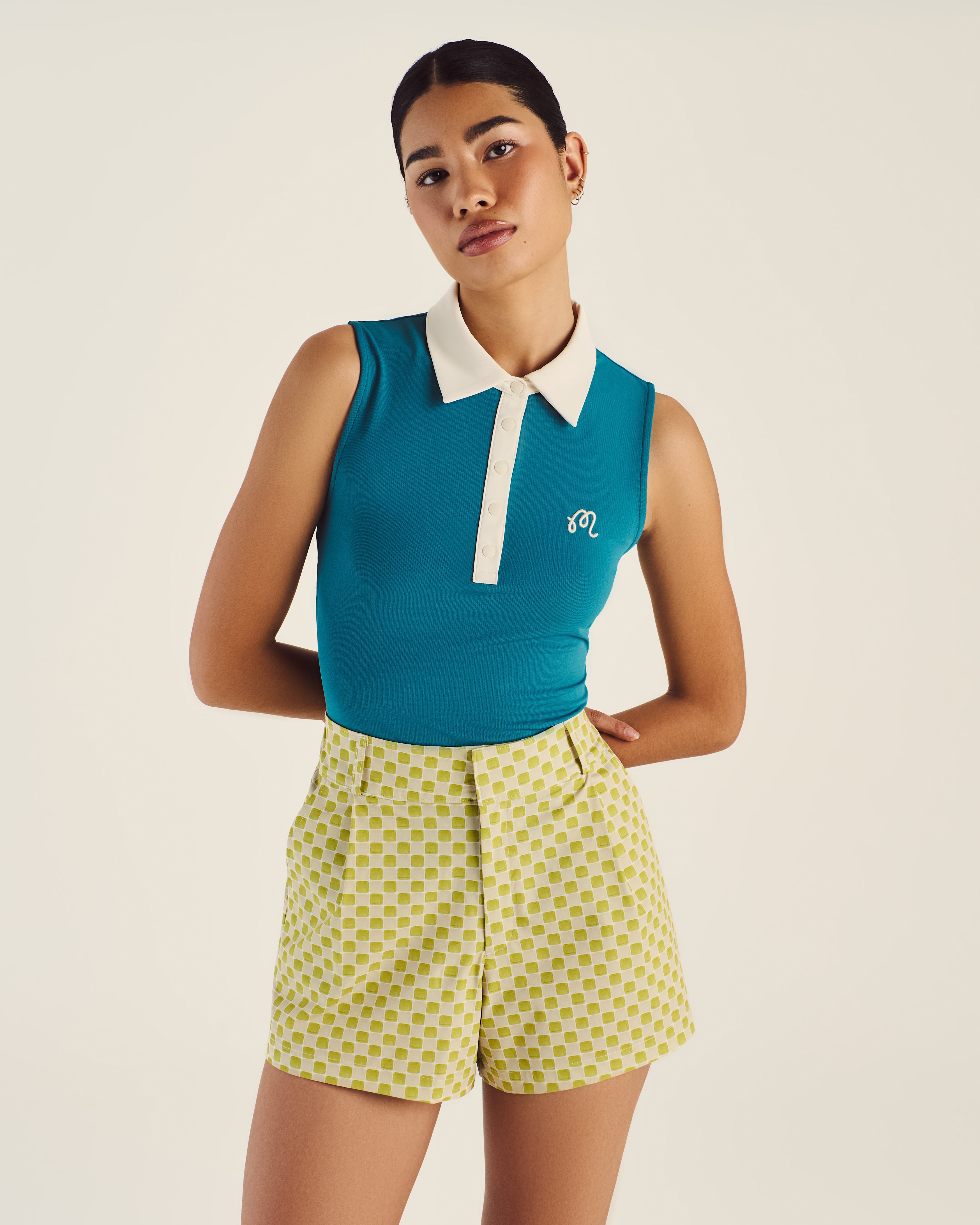 Claudia Women's Sleeveless Polo Shirt