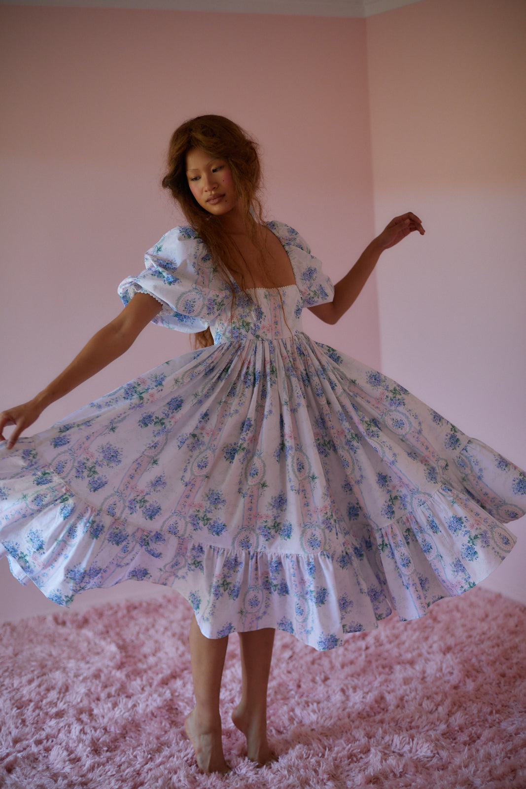 French Cotton Puff Dress - La Belle Etoile