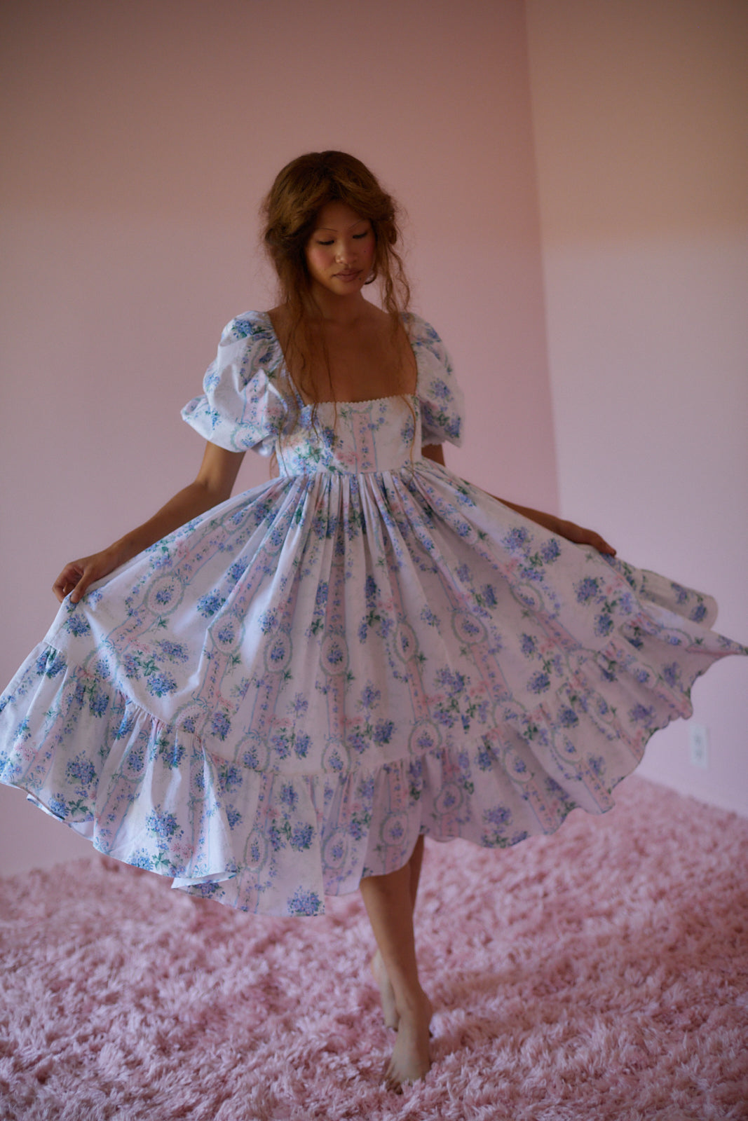 French Cotton Puff Dress - La Belle Etoile