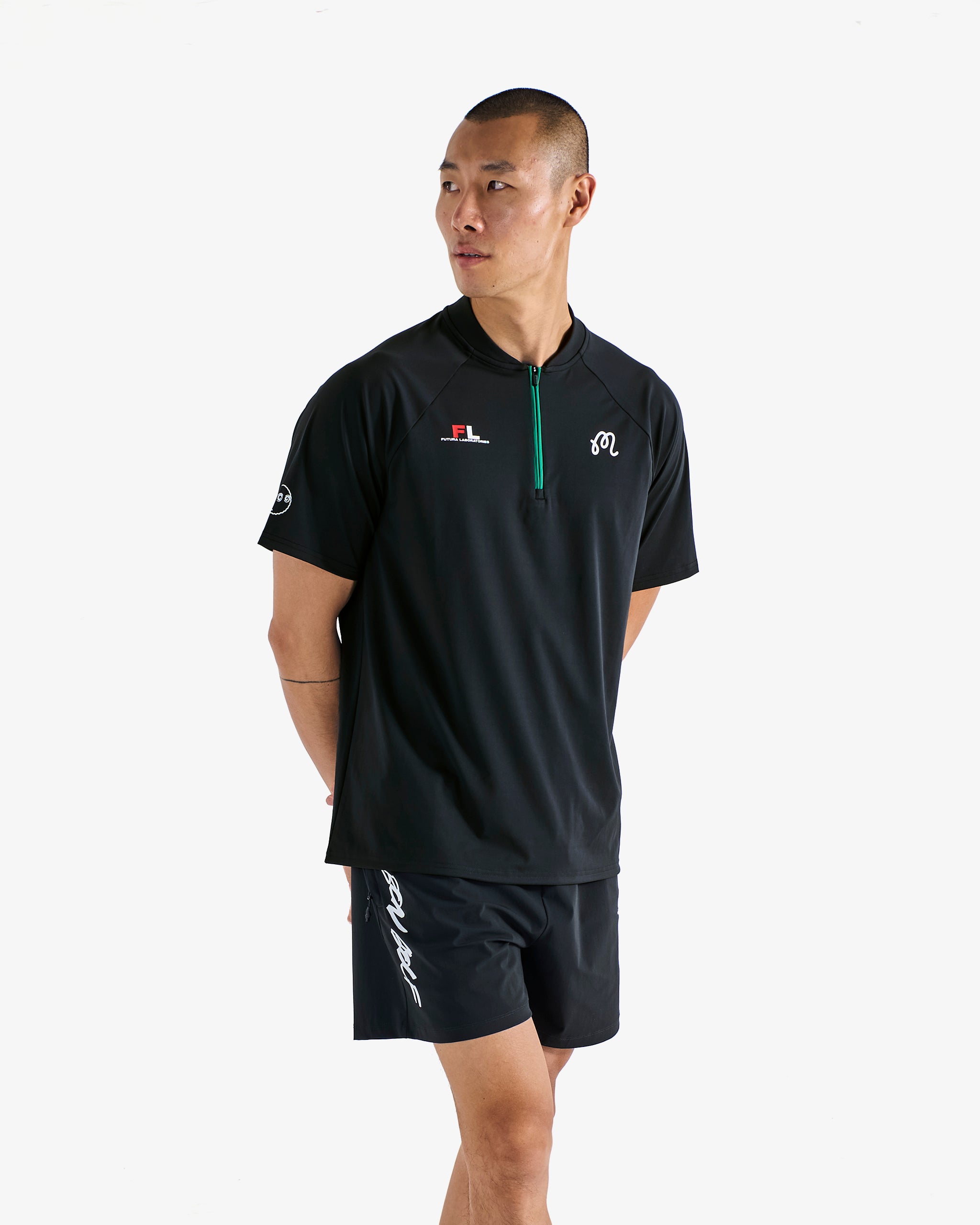Futura Blade Zip Polo - Performance Raglan Shirt