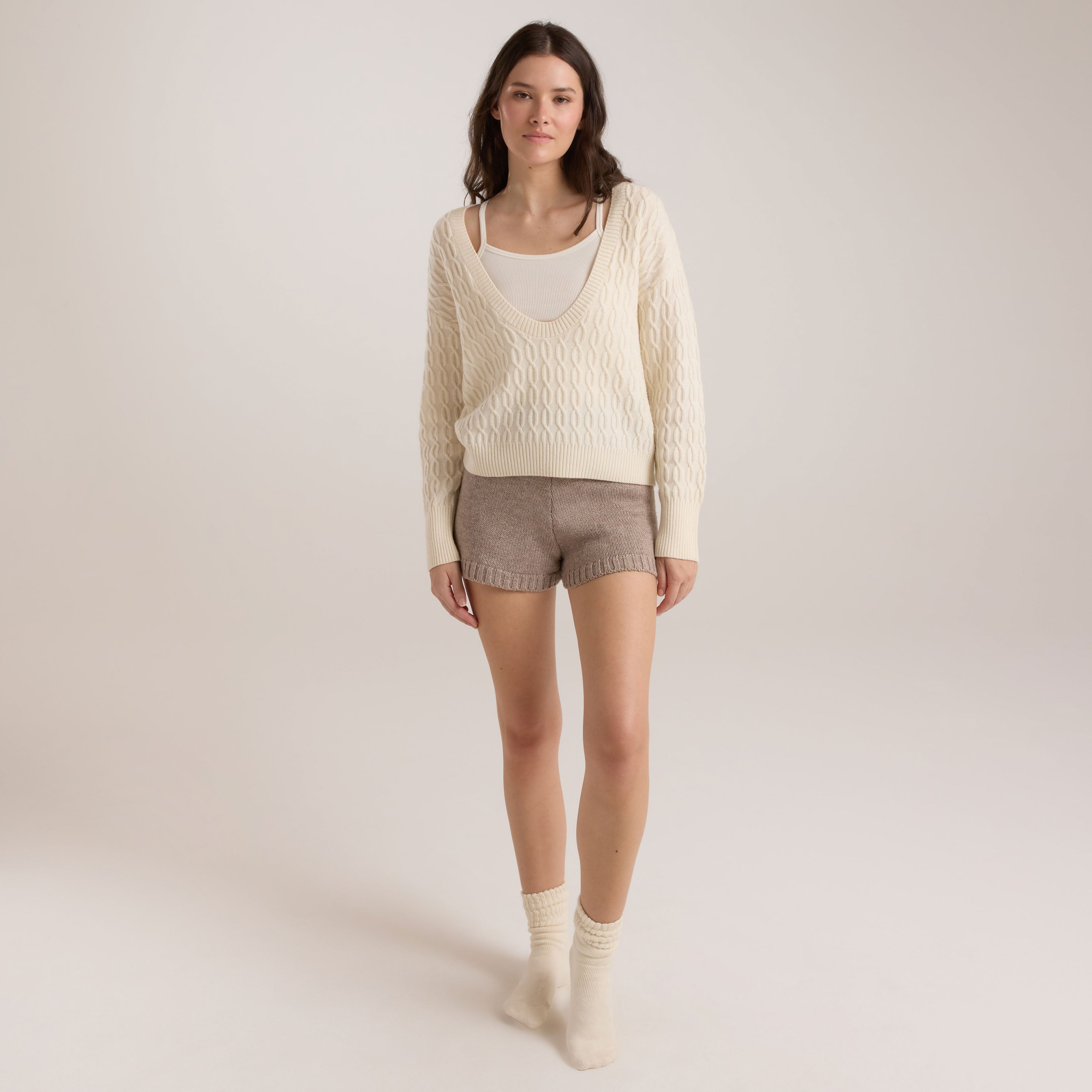 Gabrielle Women's Cable-Knit Sweater