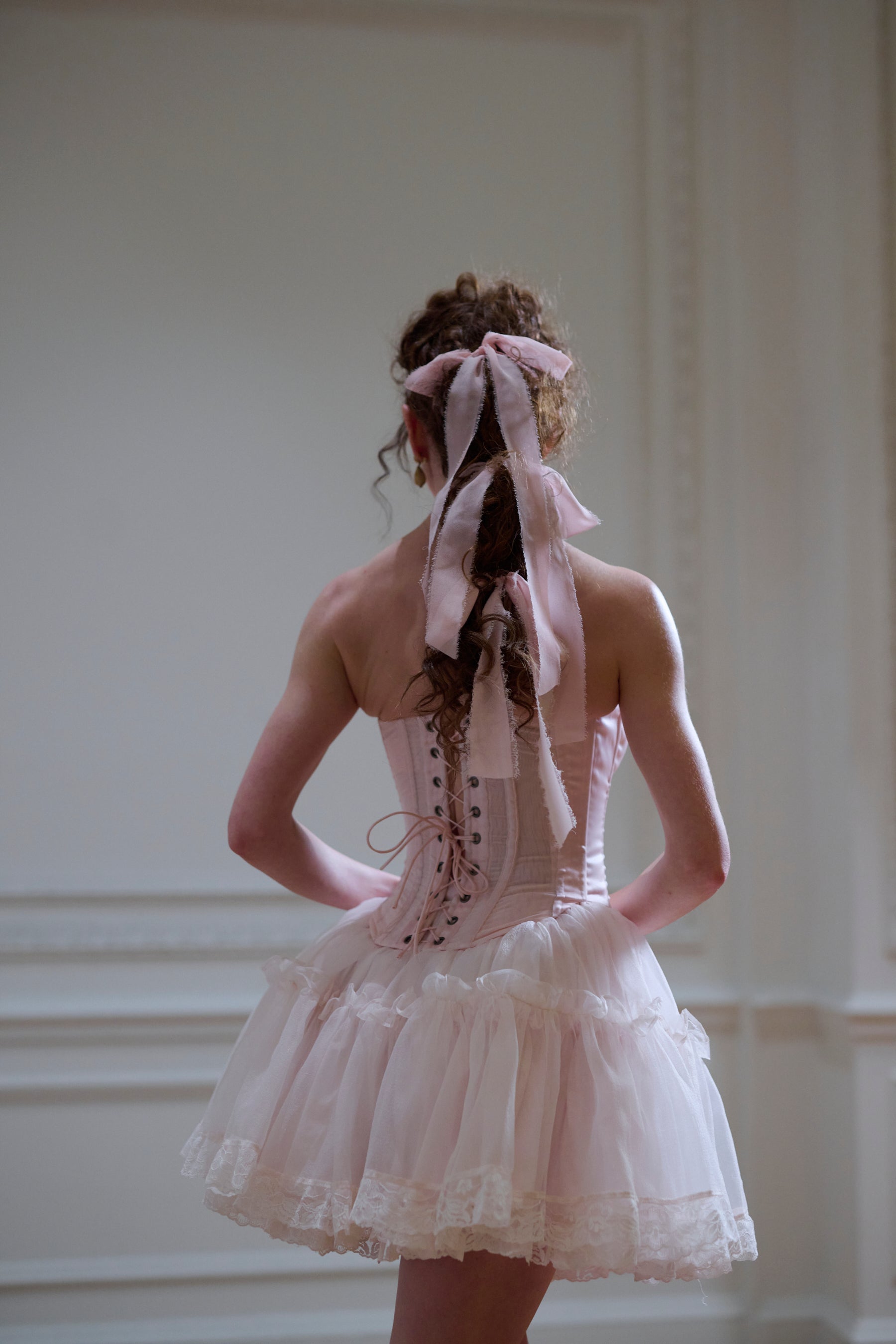 Silk Corset Top for Ballet & Dance