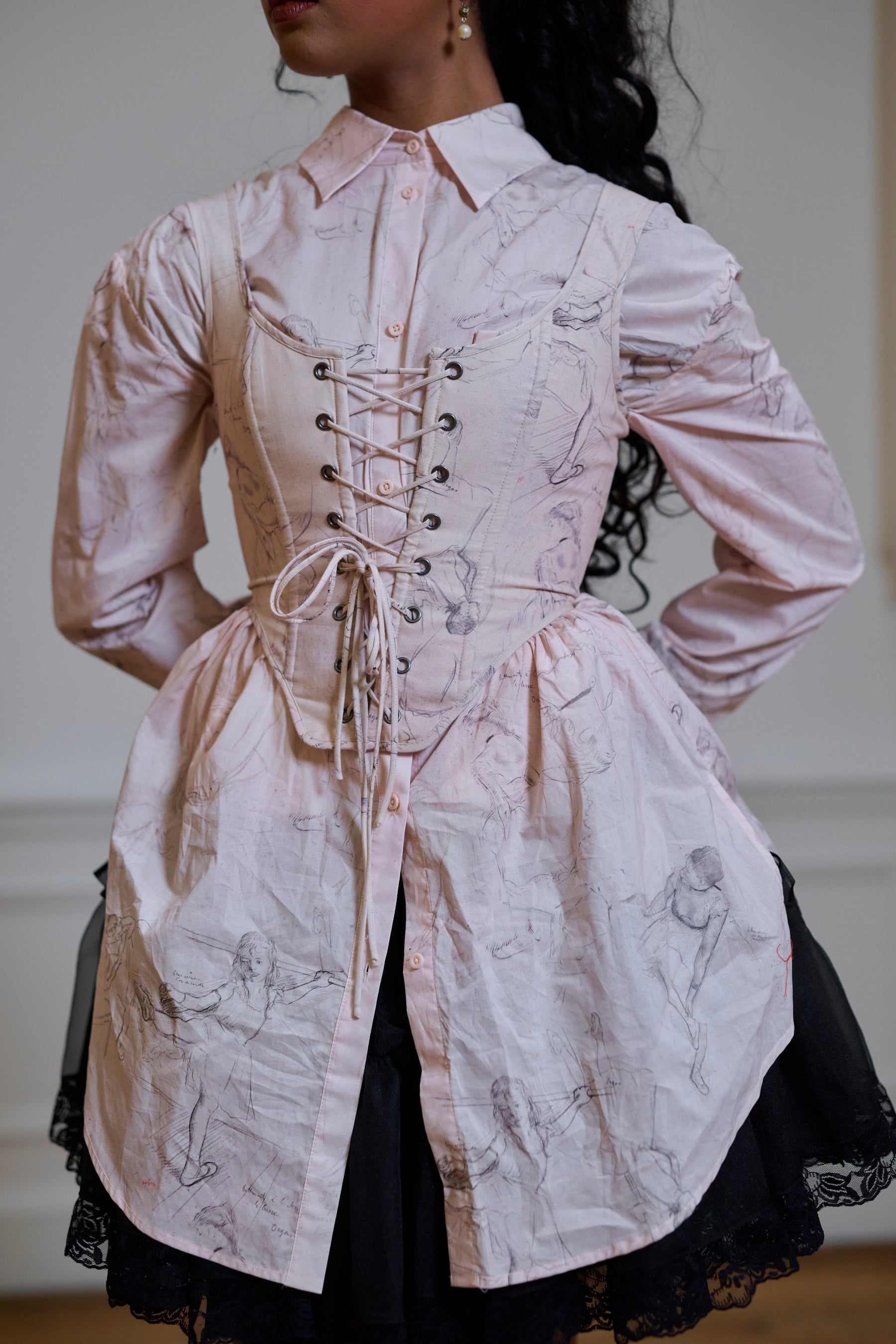 Elegant Sketch Duchess Corset for Waist Training