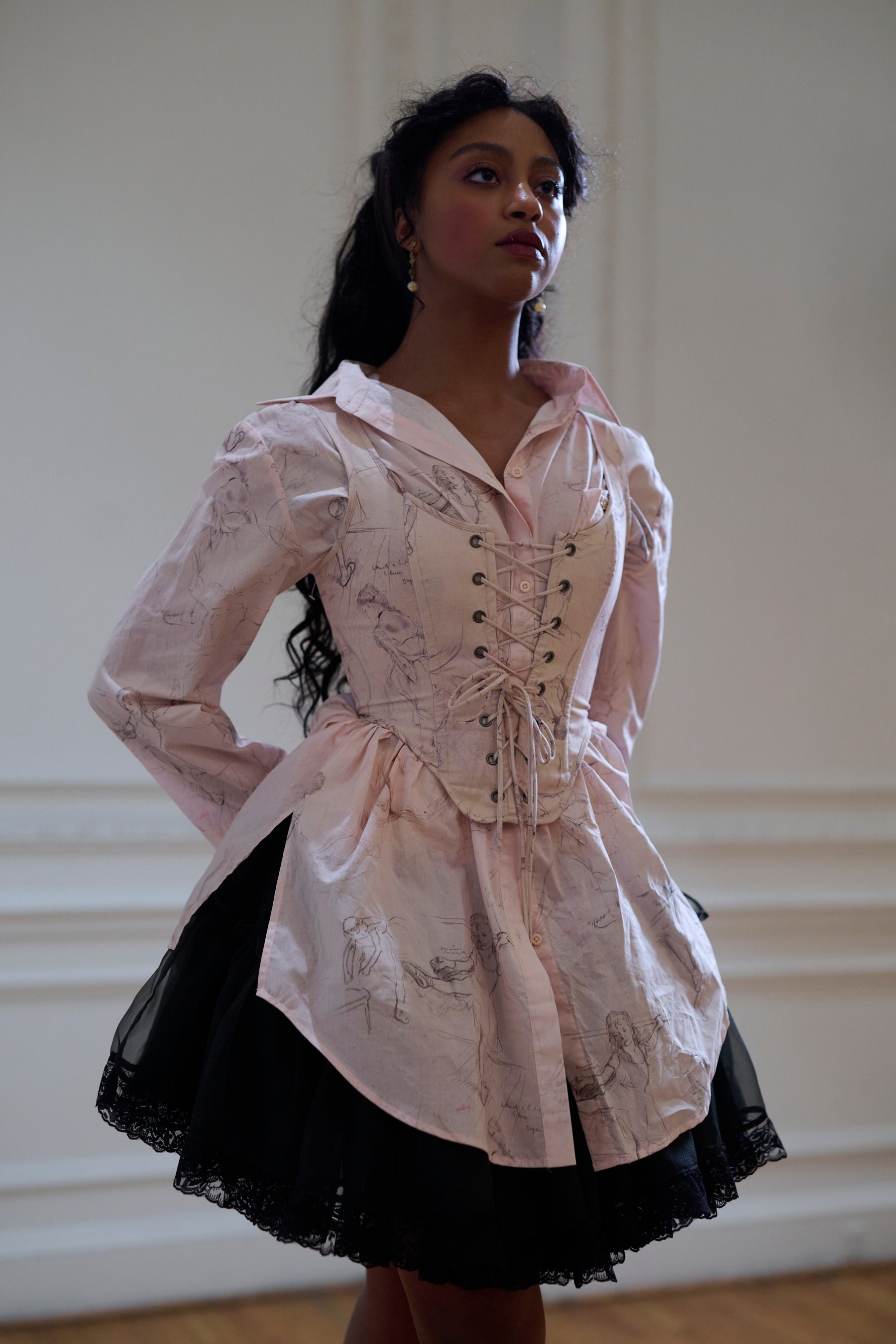 Elegant Sketch Duchess Corset for Waist Training
