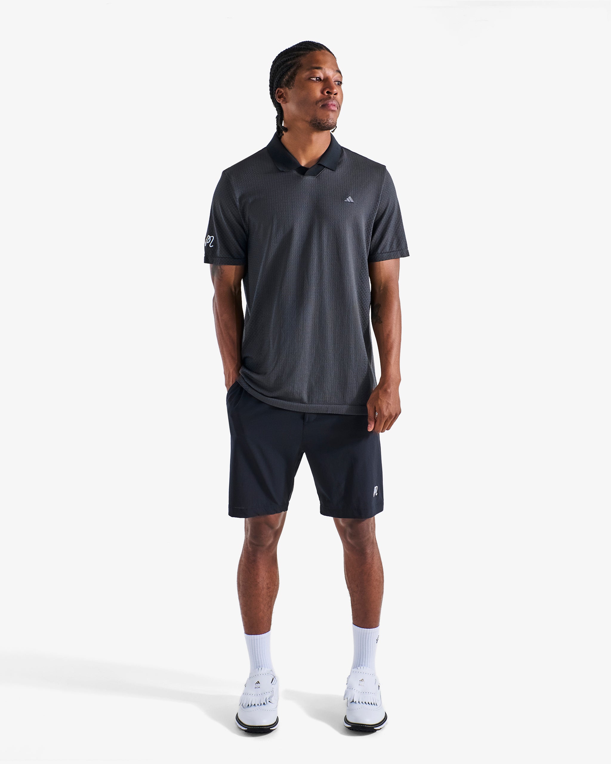 Malbon x Adidas Primeknit Polo Shirt for Golf