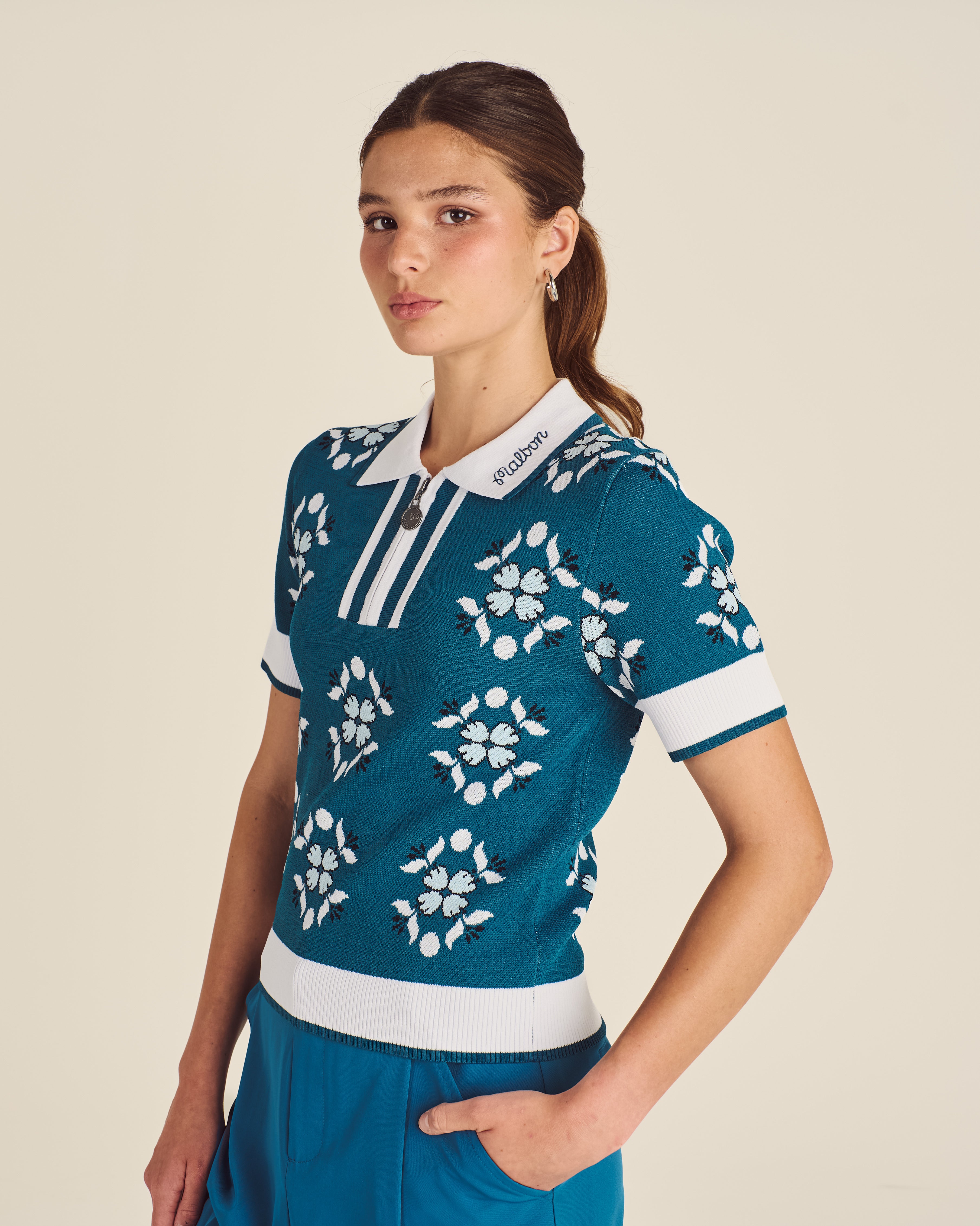 Lucia Quarter-Zip Performance Polo