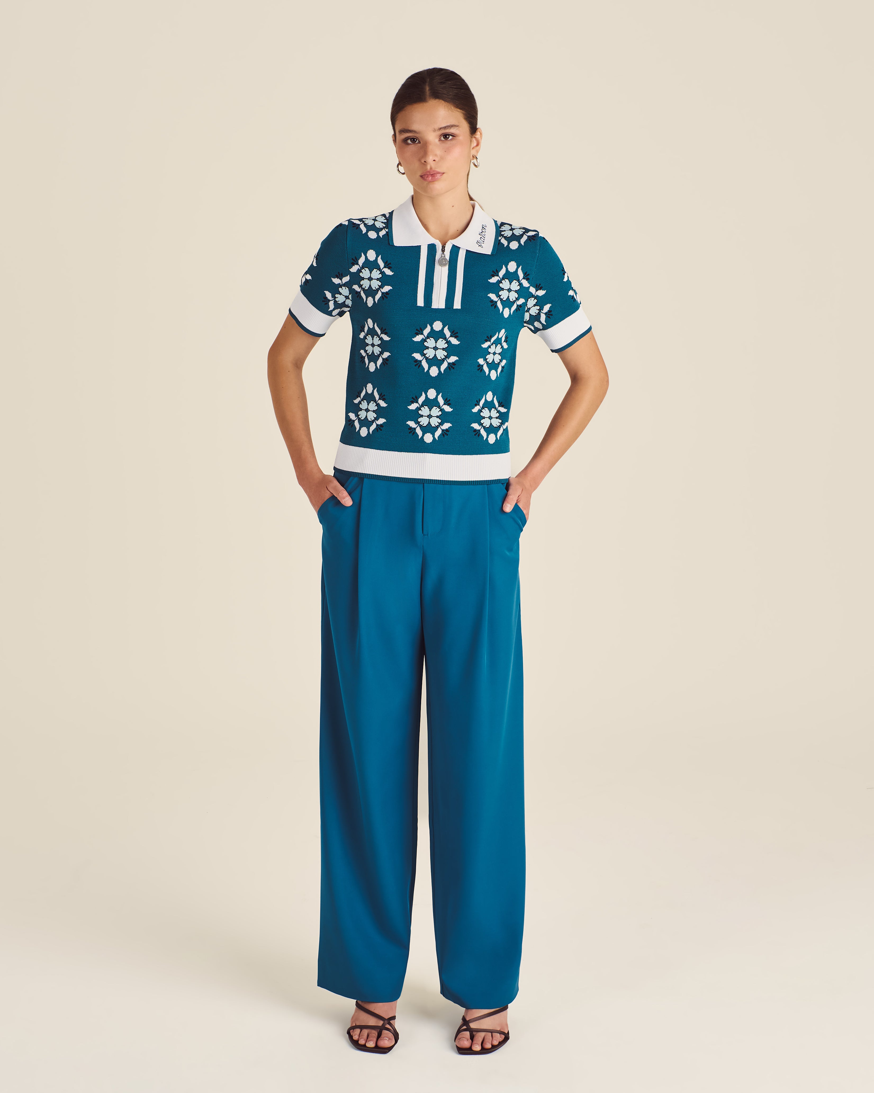 Lucia Quarter-Zip Performance Polo