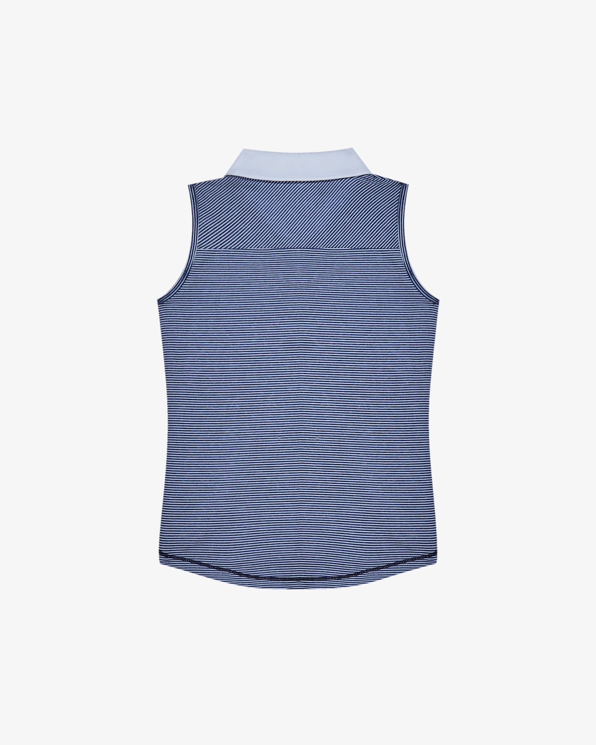 Adidas Malbon Girls' Striped Sleeveless Polo