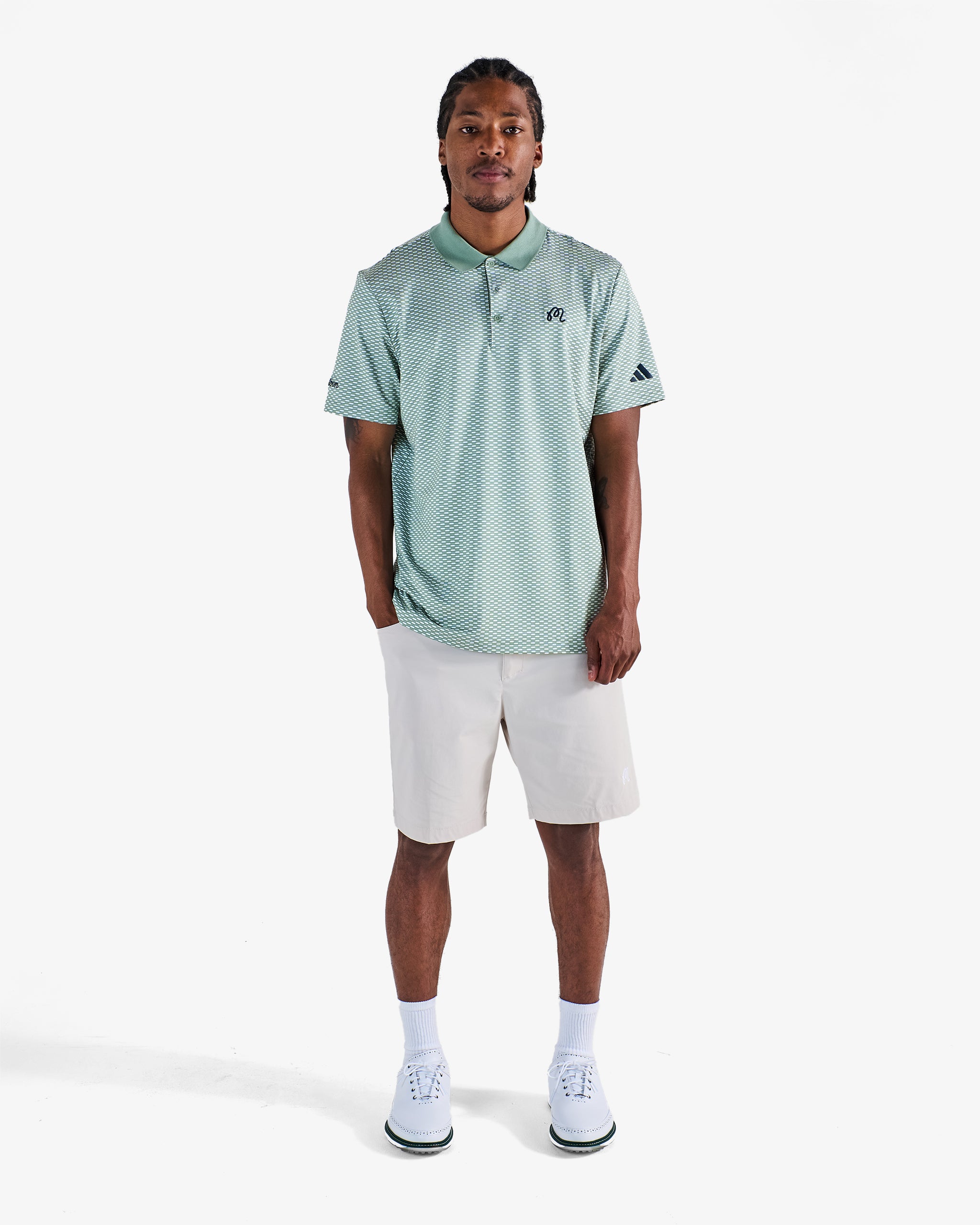 Malbon x Adidas 5-Pocket Golf Shorts