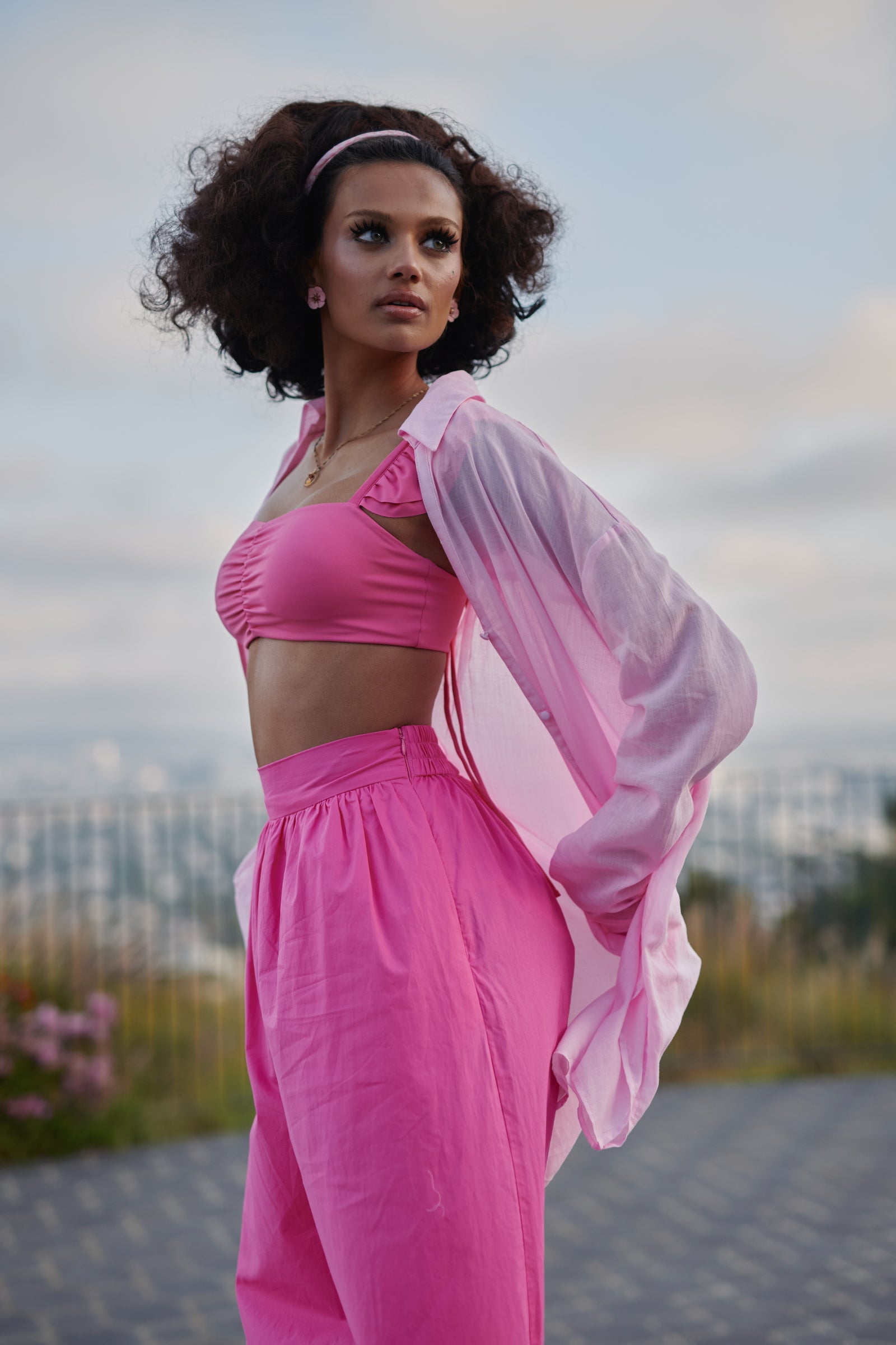 Ballerina-Inspired Beach Blouse for Summer