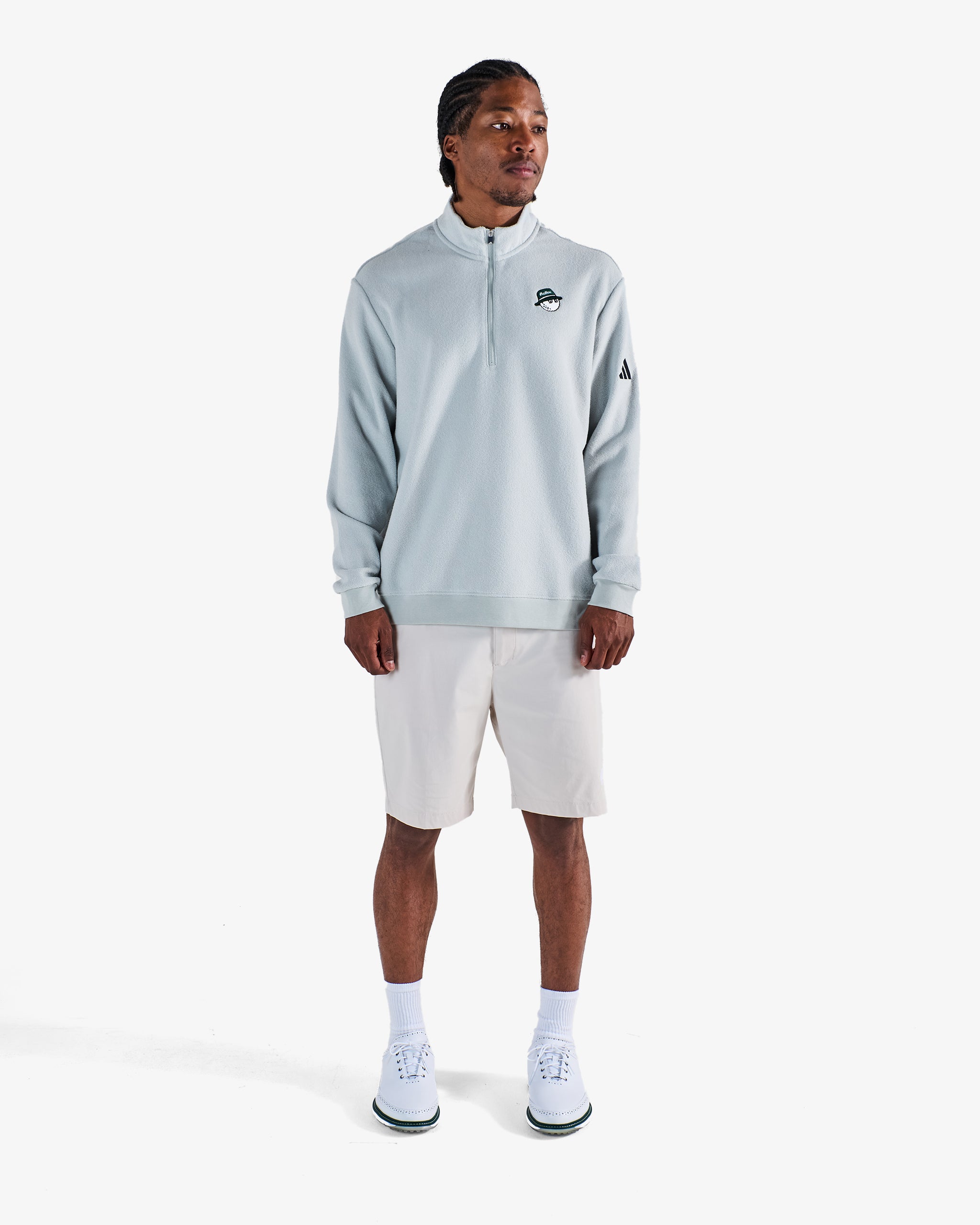 Malbon x Adidas Terry Quarter Zip Pullover