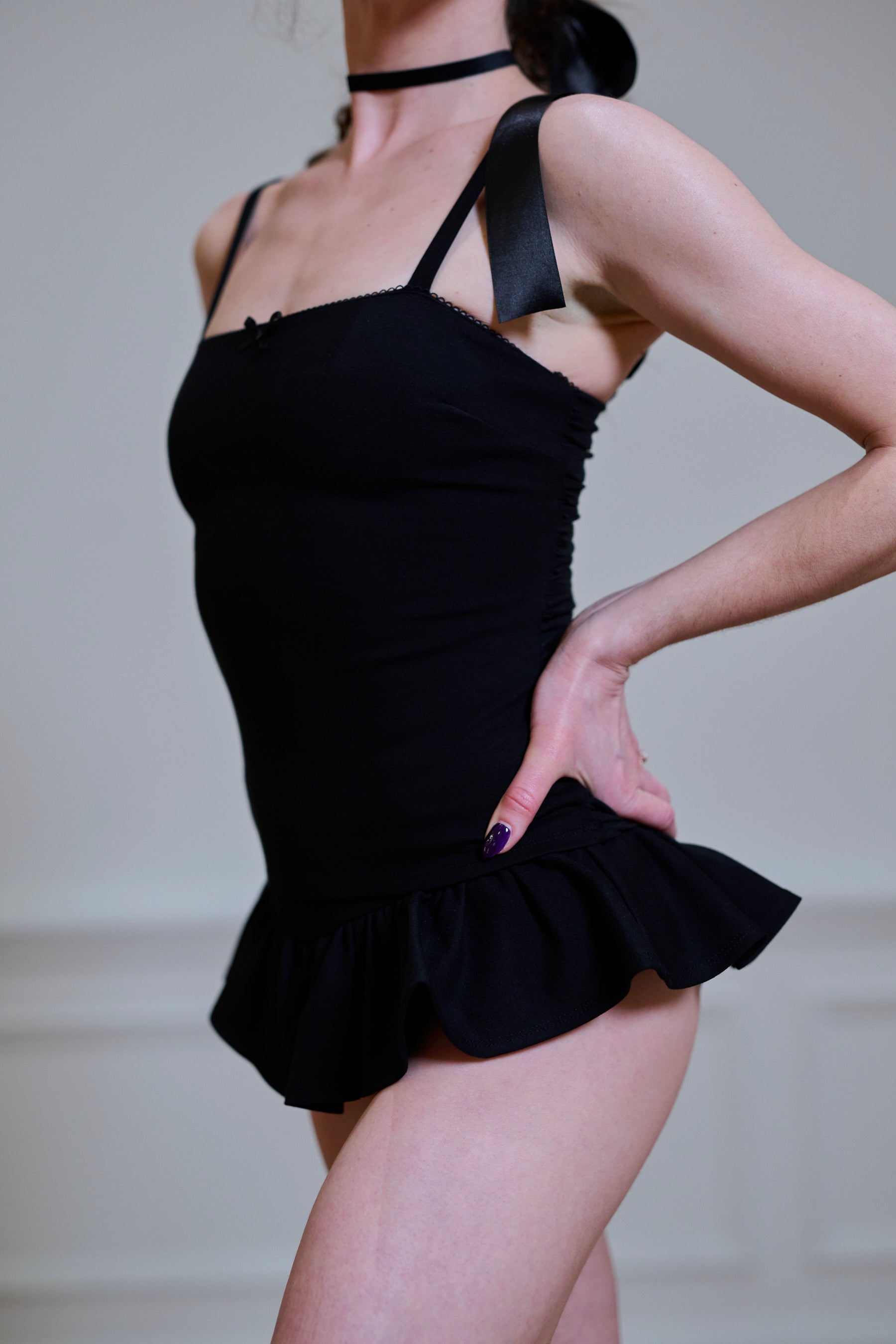 Elegant Black Swan Ballet Dance Set
