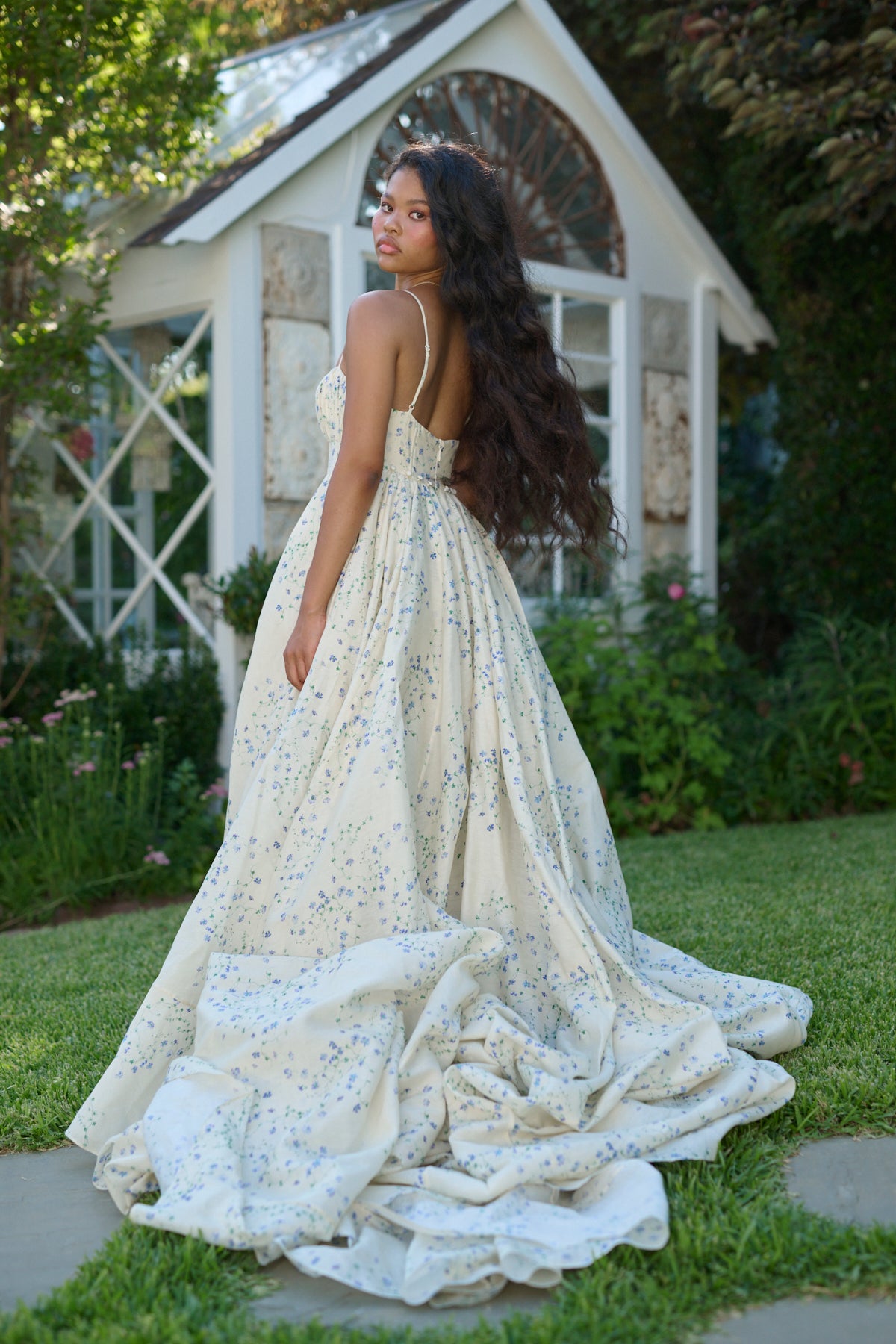 Blue Vine Roman Holiday Dress for Special Occasions