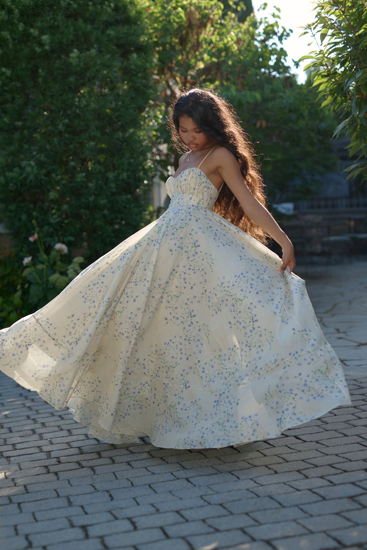 Blue Vine Roman Holiday Dress for Special Occasions