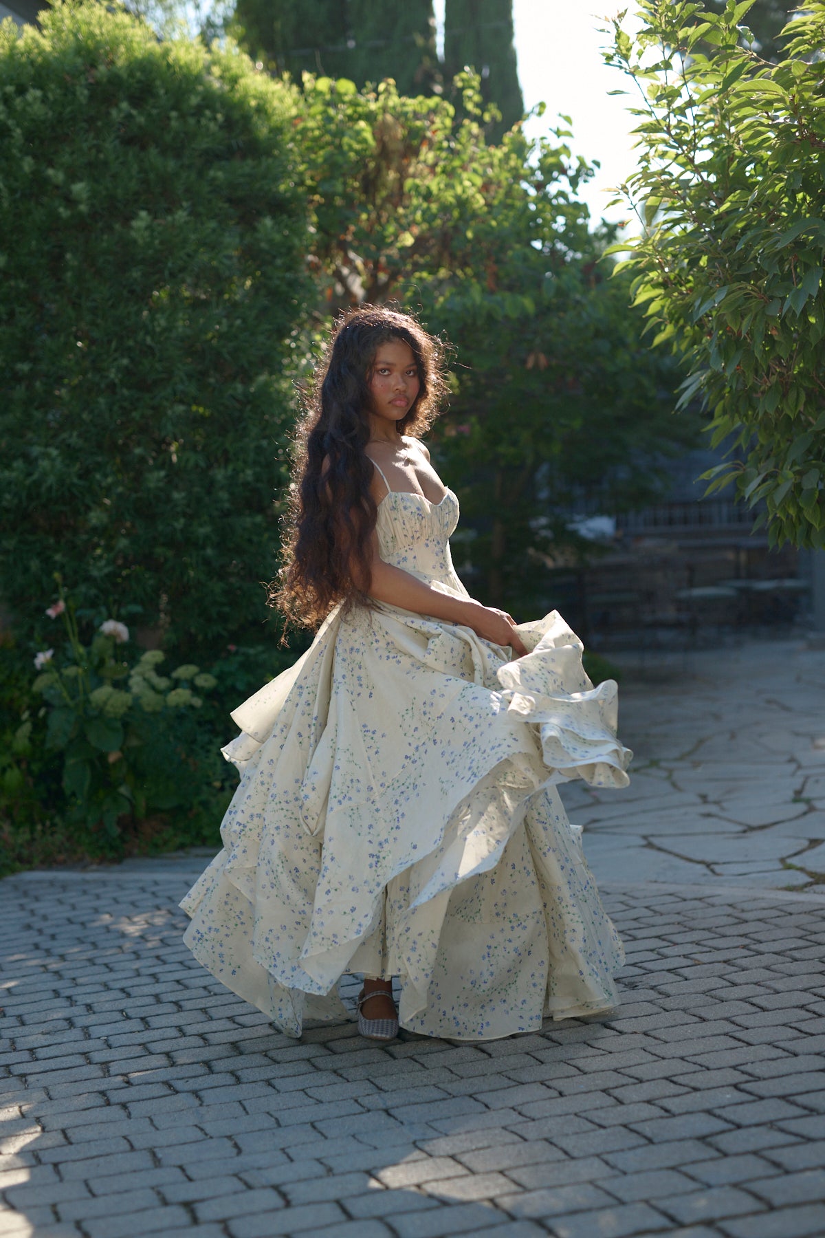 Blue Vine Roman Holiday Dress for Special Occasions
