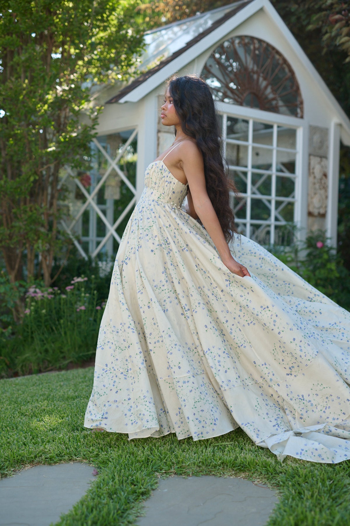 Blue Vine Roman Holiday Dress for Special Occasions