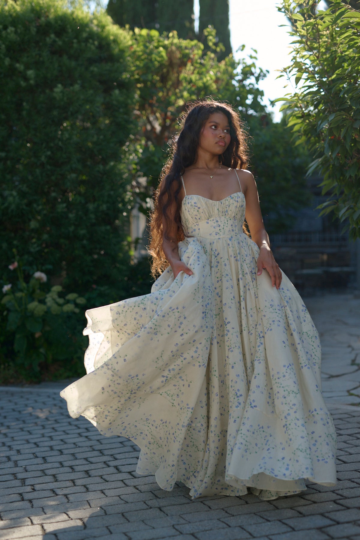 Blue Vine Roman Holiday Dress for Special Occasions