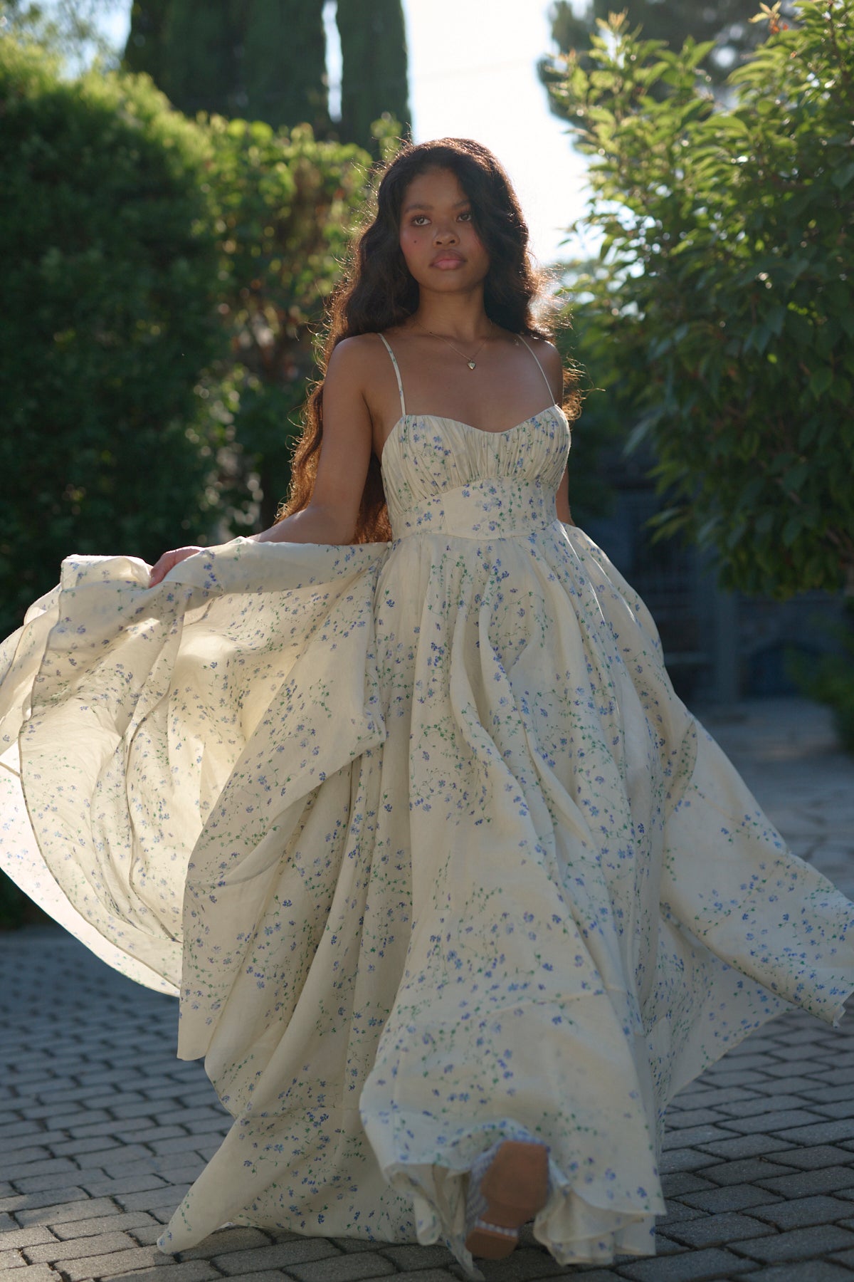 Blue Vine Roman Holiday Dress for Special Occasions