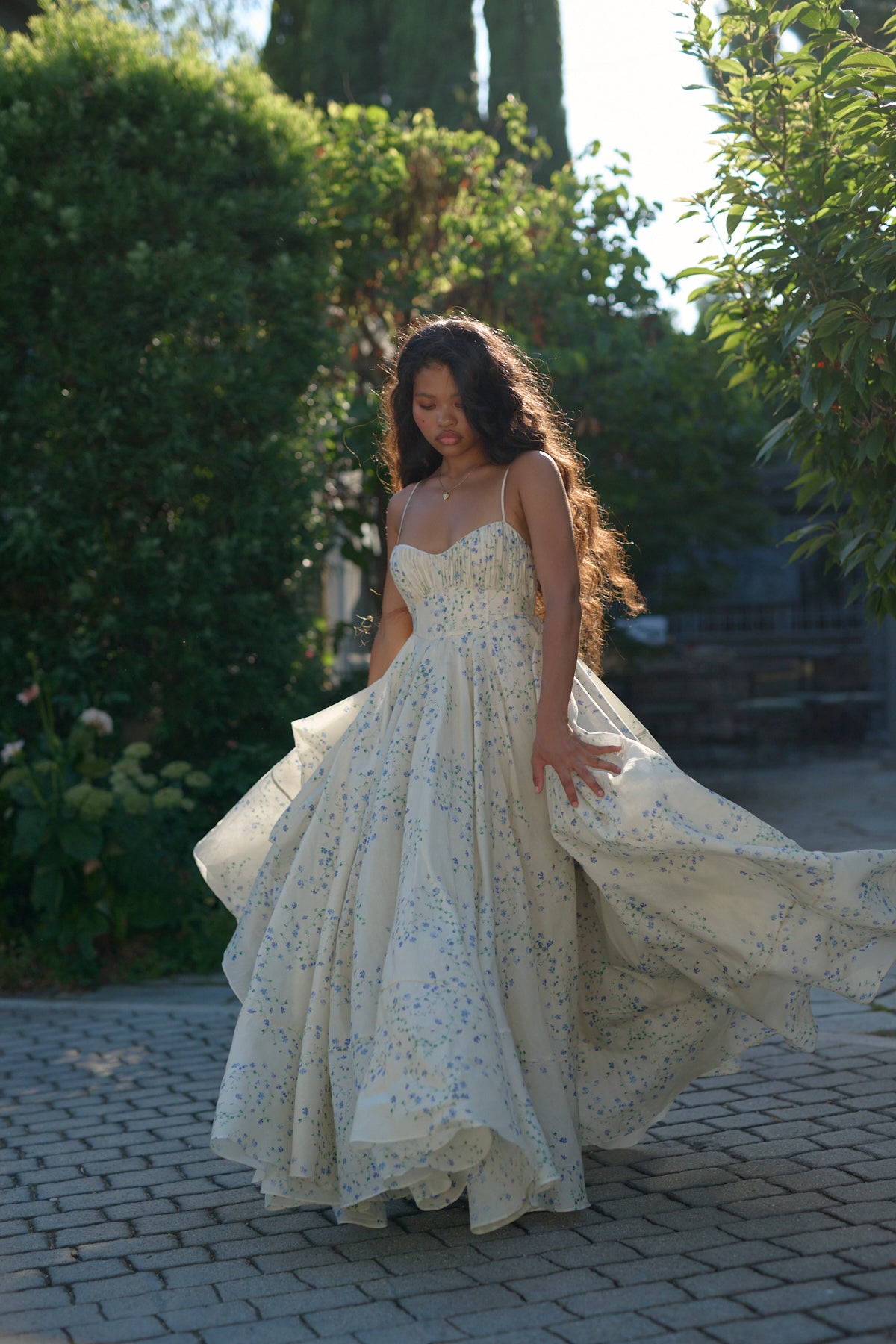 Blue Vine Roman Holiday Dress for Special Occasions
