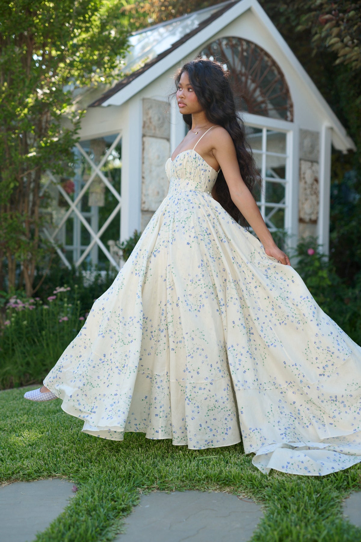 Blue Vine Roman Holiday Dress for Special Occasions