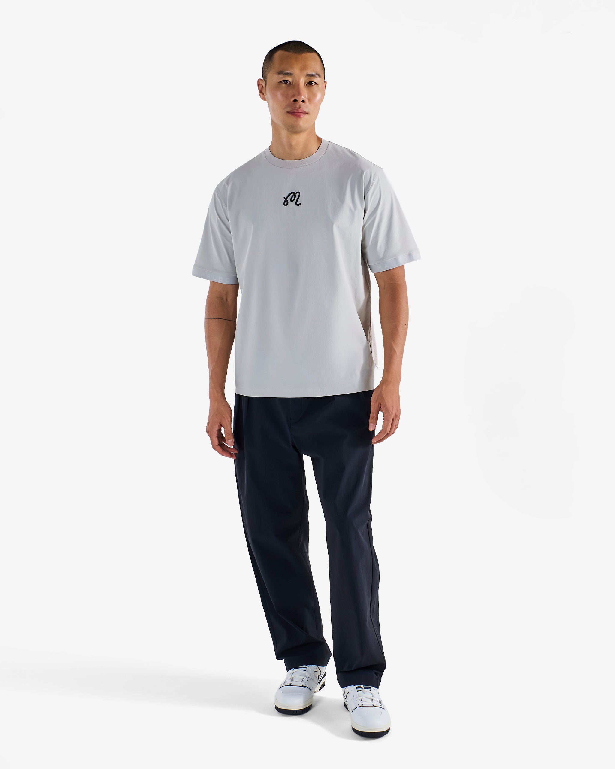 Hybrid Mockneck Tee for Active Lifestyles
