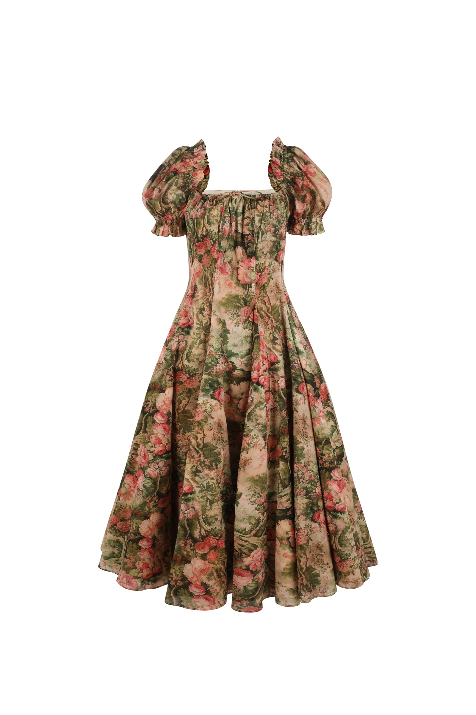 Castle Tapestry Garden Party Dress for Women