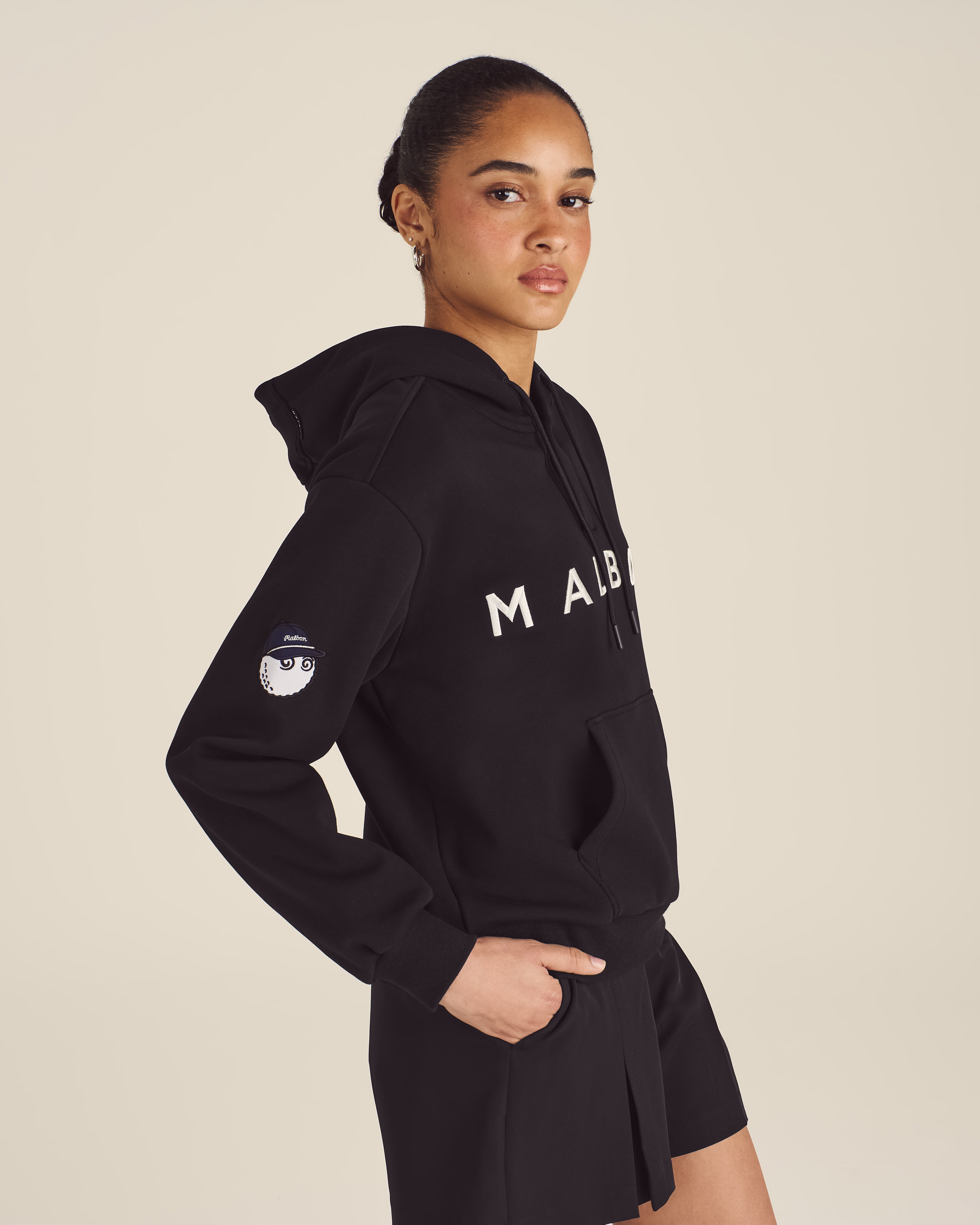 Quarter-Zip Hooded Sweatshirt for Outdoor Comfort