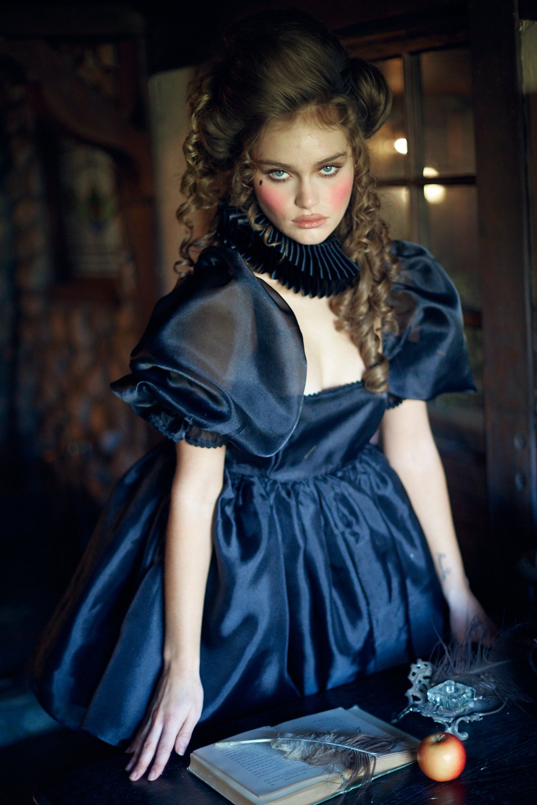 Caviar Puff Sleeve Dress for Elegant Occasions