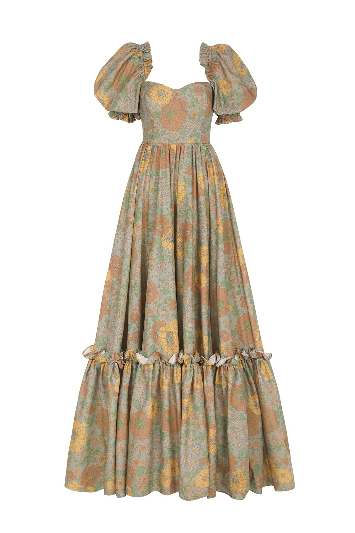 Stylish Citrus Trip Ritz Gown for Evening Events