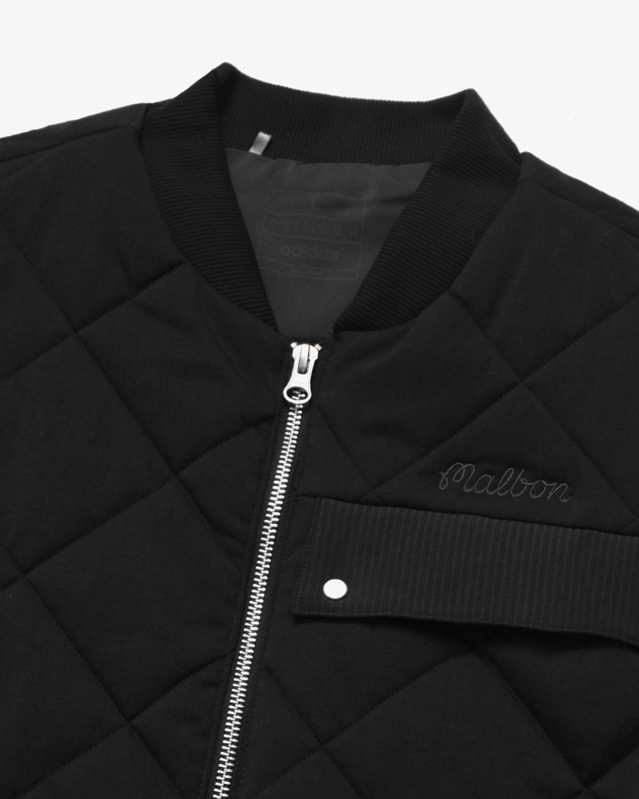 Malbon x Adidas Quilted DWR Zip Vest for Outdoor Wear