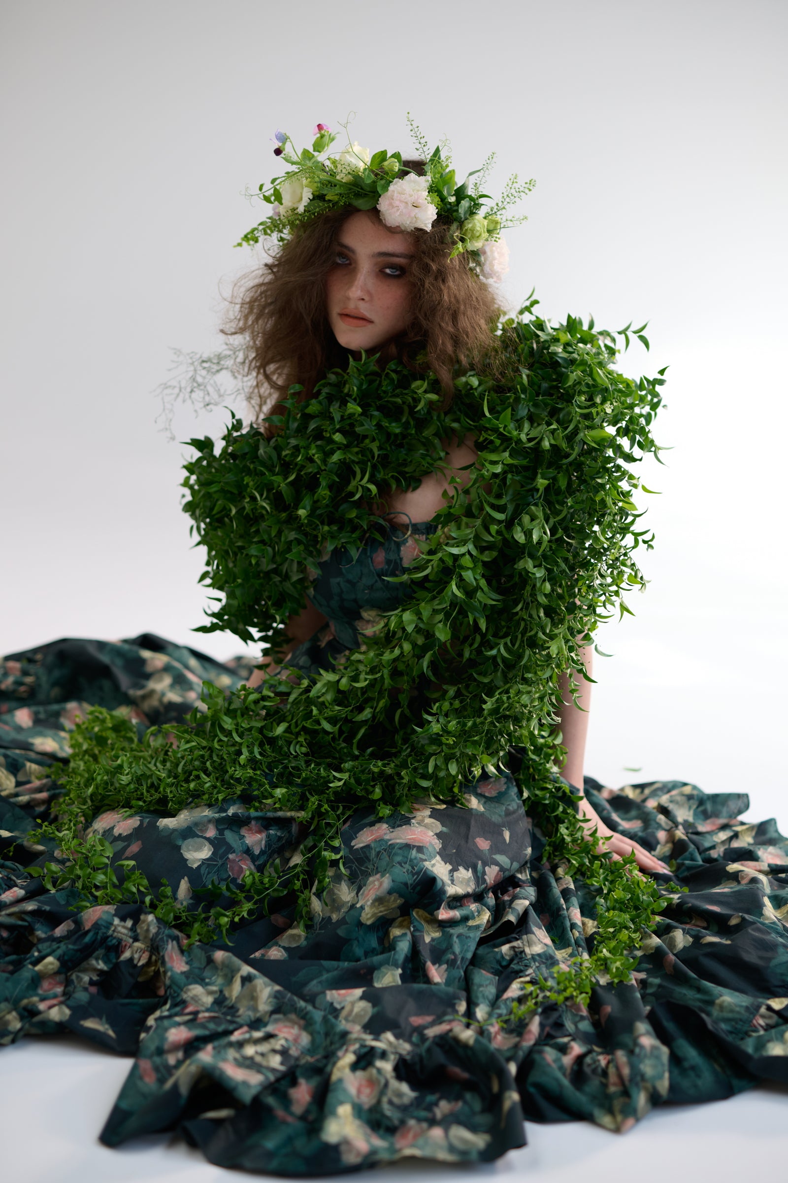 Enchantment Foxglove Gown – Elegant Floral Dress