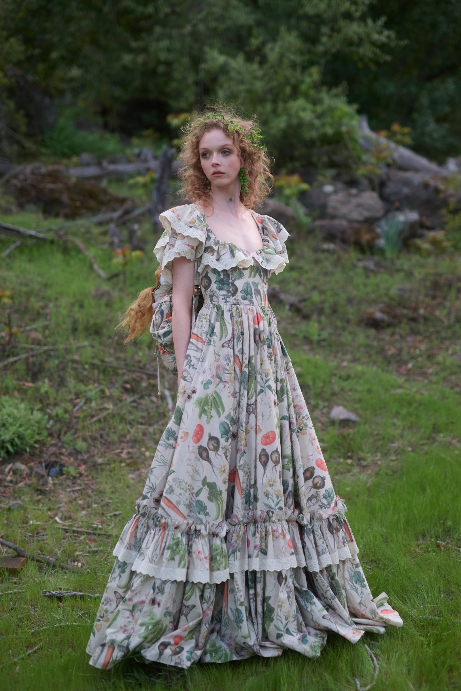 Elegant Swan Ritz Gown by Garden Botanics