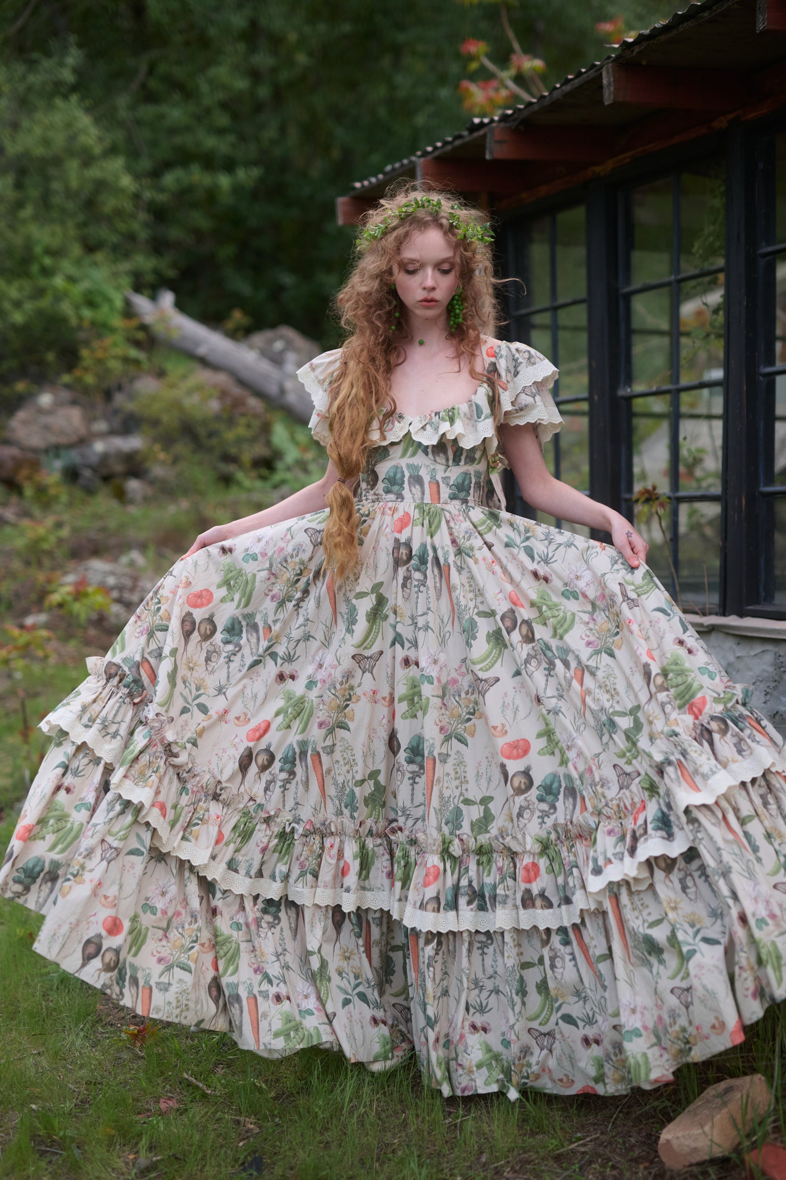 Elegant Swan Ritz Gown by Garden Botanics