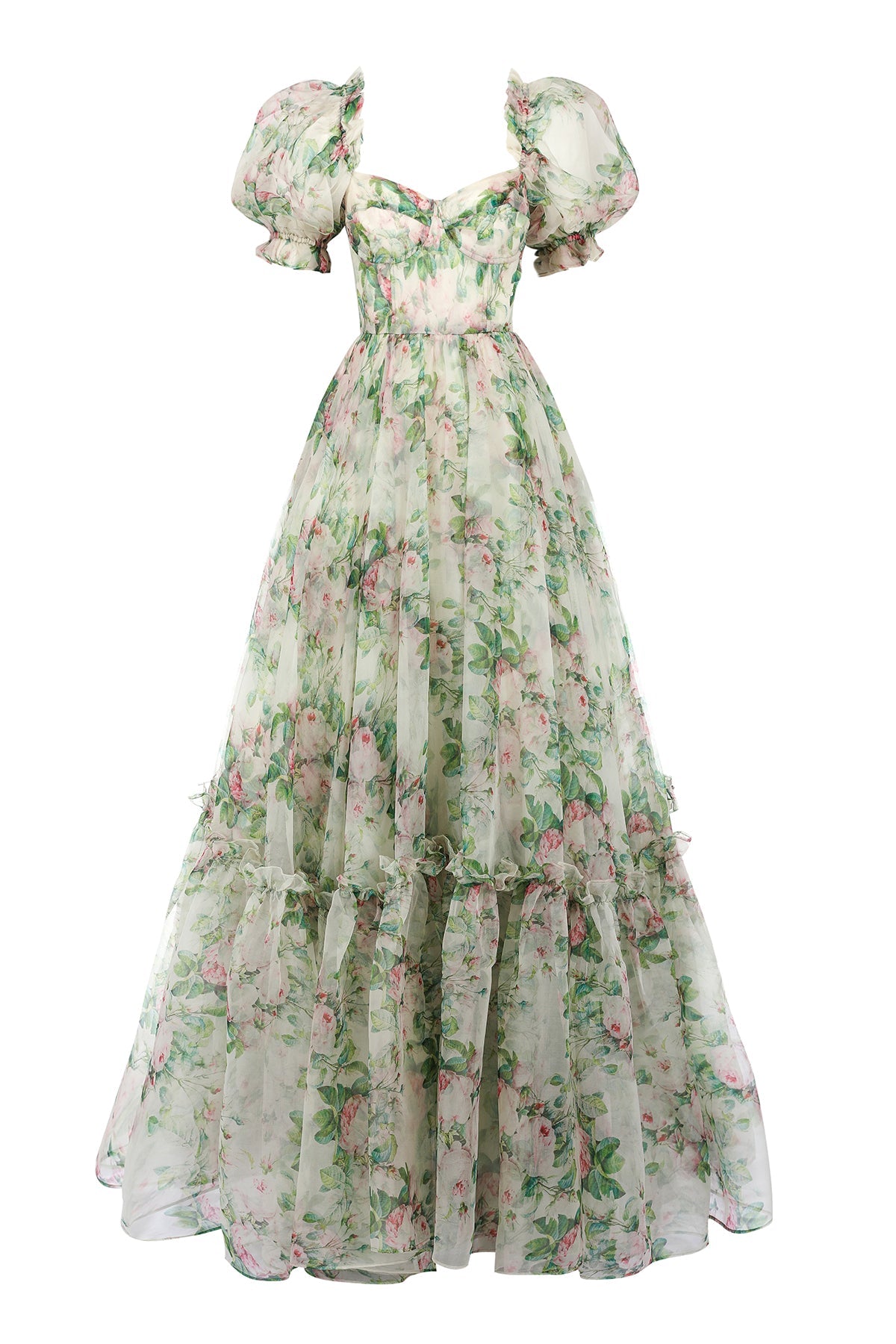 Elegant Silk Gauze Ritz Gown for Garden Weddings