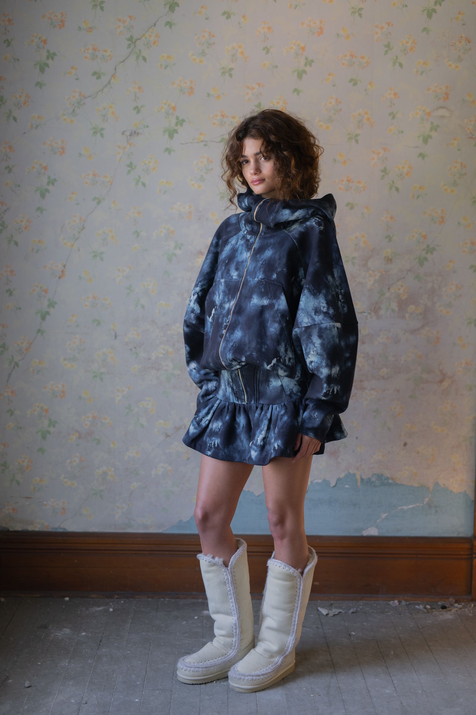 Brooklyn Zip-Up Hoodie by Indigo Girl