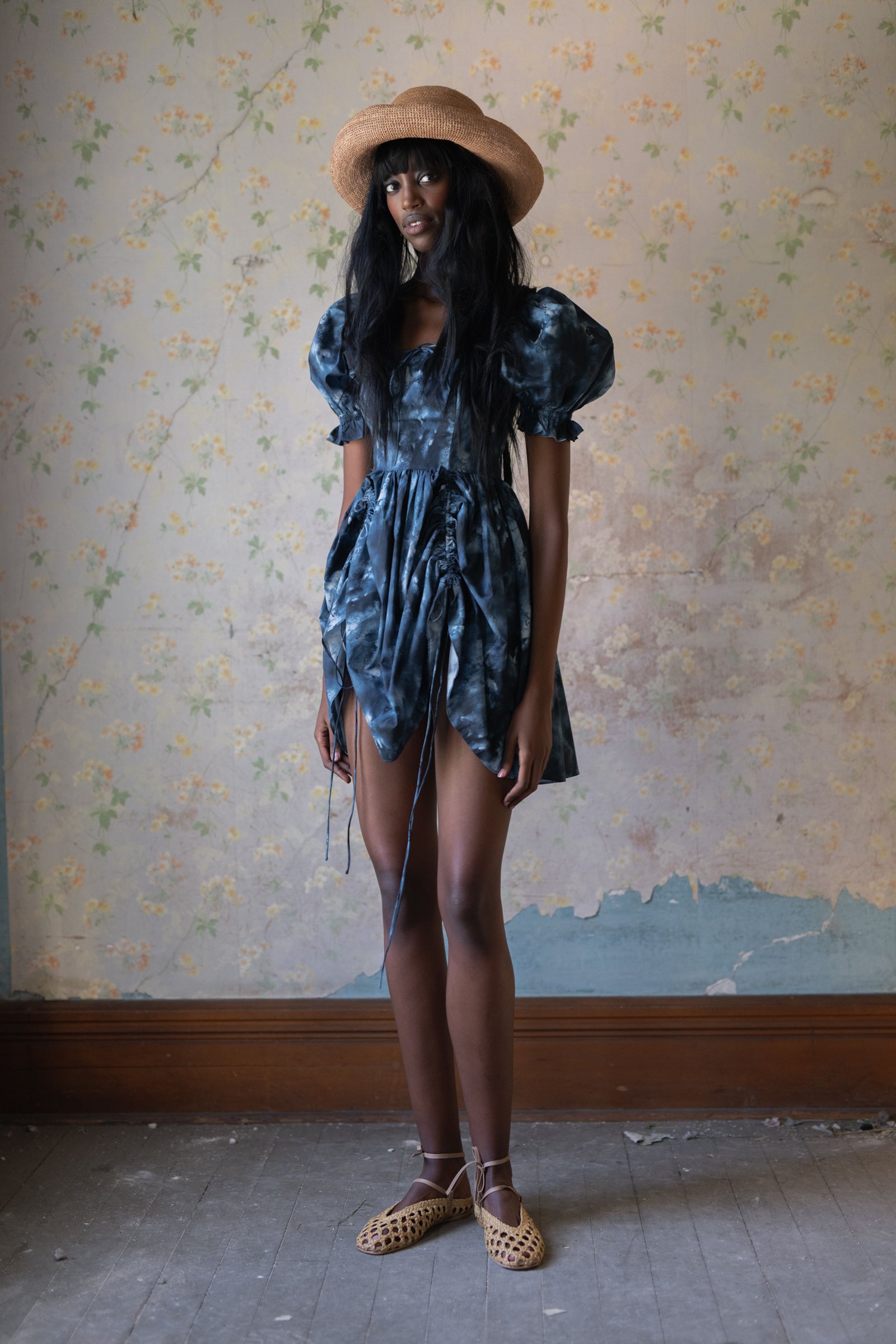 Indigo Girl Mini Dress - Romantic Style